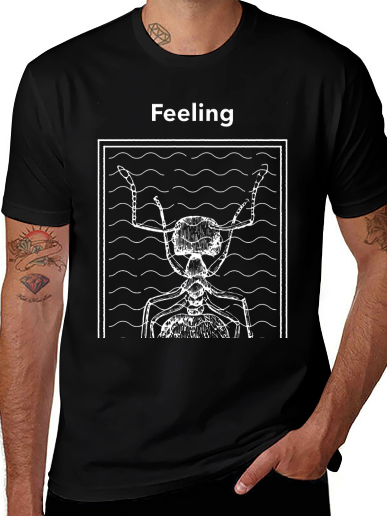 Feeling Graphic Tee - Black