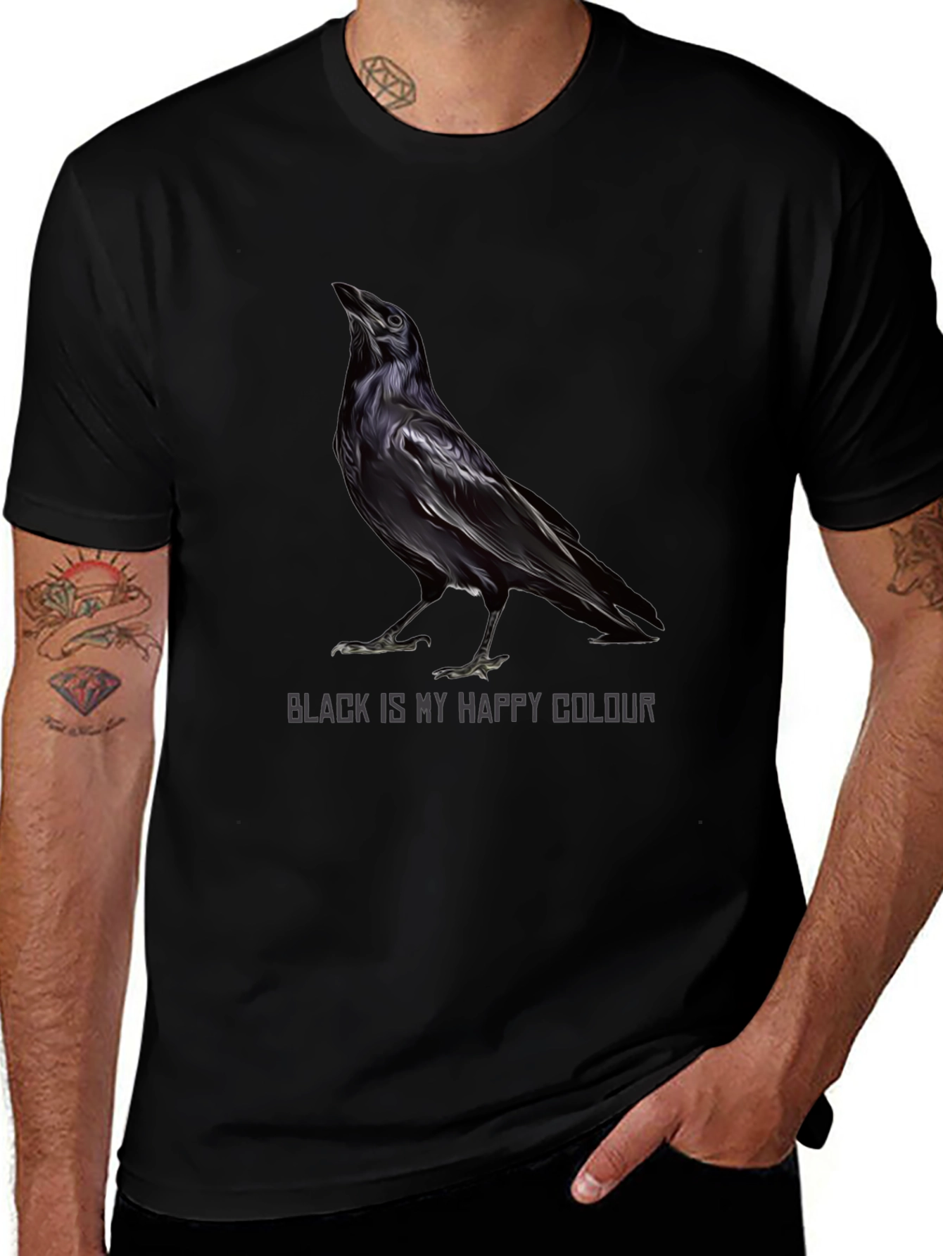 Raven Black is My Happy Colour T-Shirt