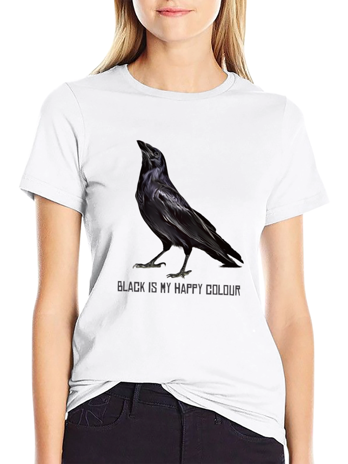 Raven Black is My Happy Colour T-Shirt