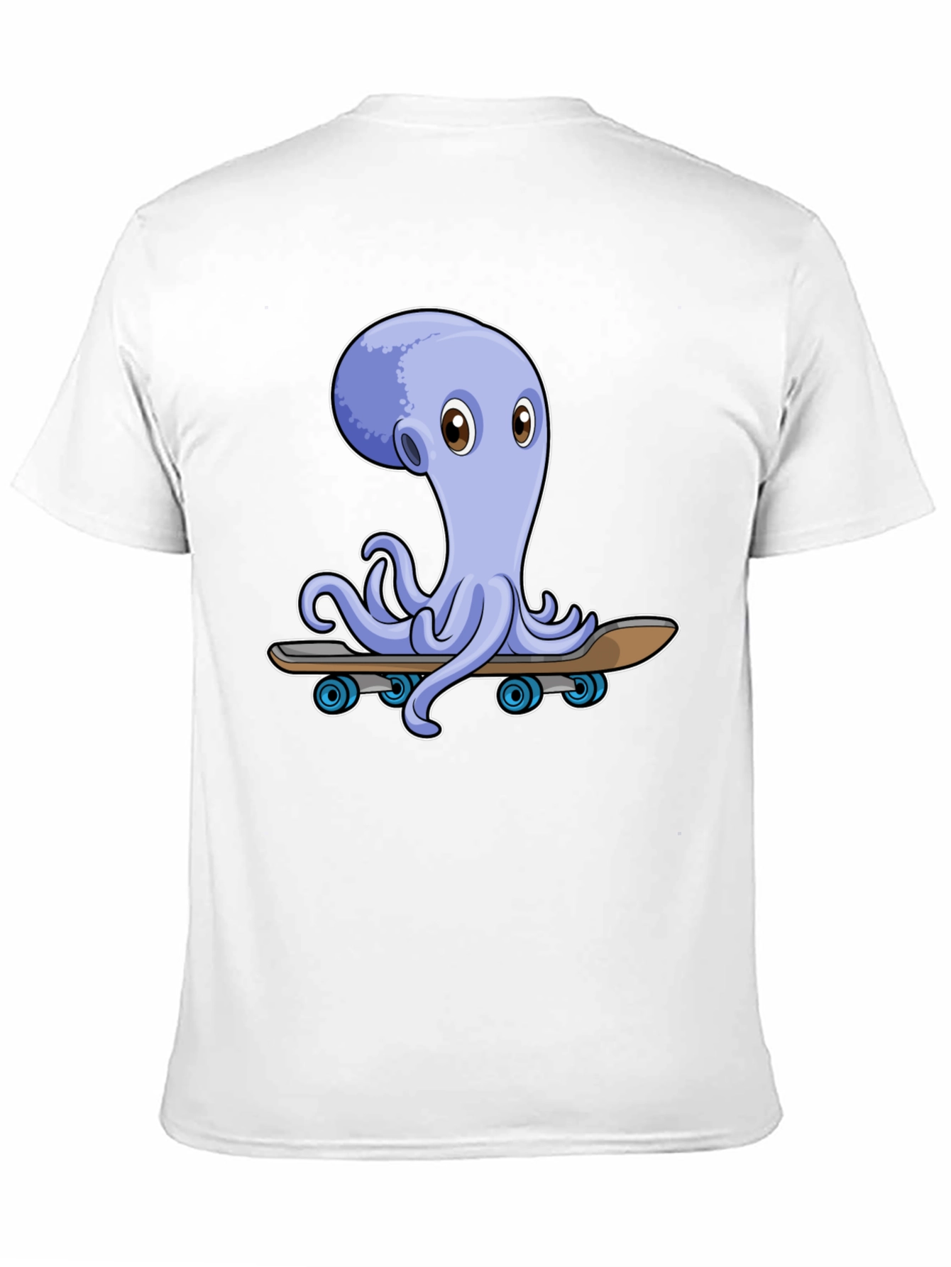 Octopus Skateboard Graphic Tee - Unique Design