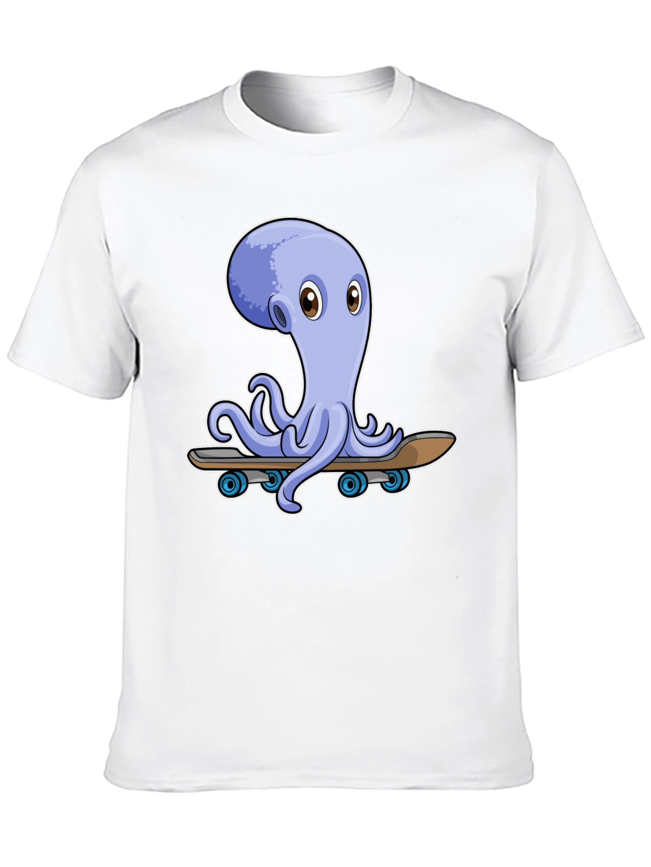 Octopus Skateboard Graphic Tee - Unique Design