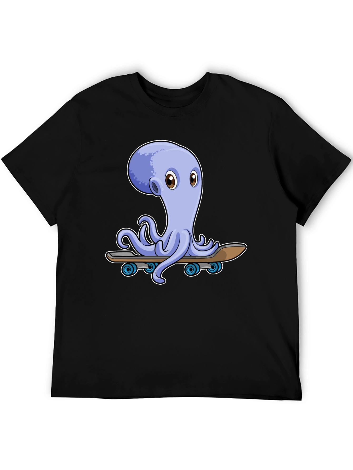 Octopus Skateboard Graphic Tee - Unique Design