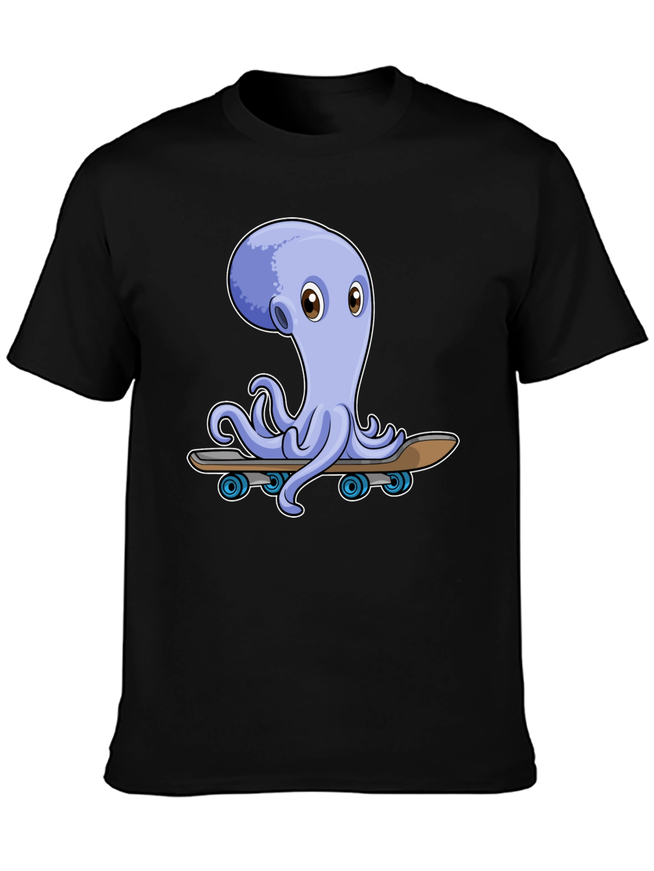 Octopus Skateboard Graphic Tee - Unique Design