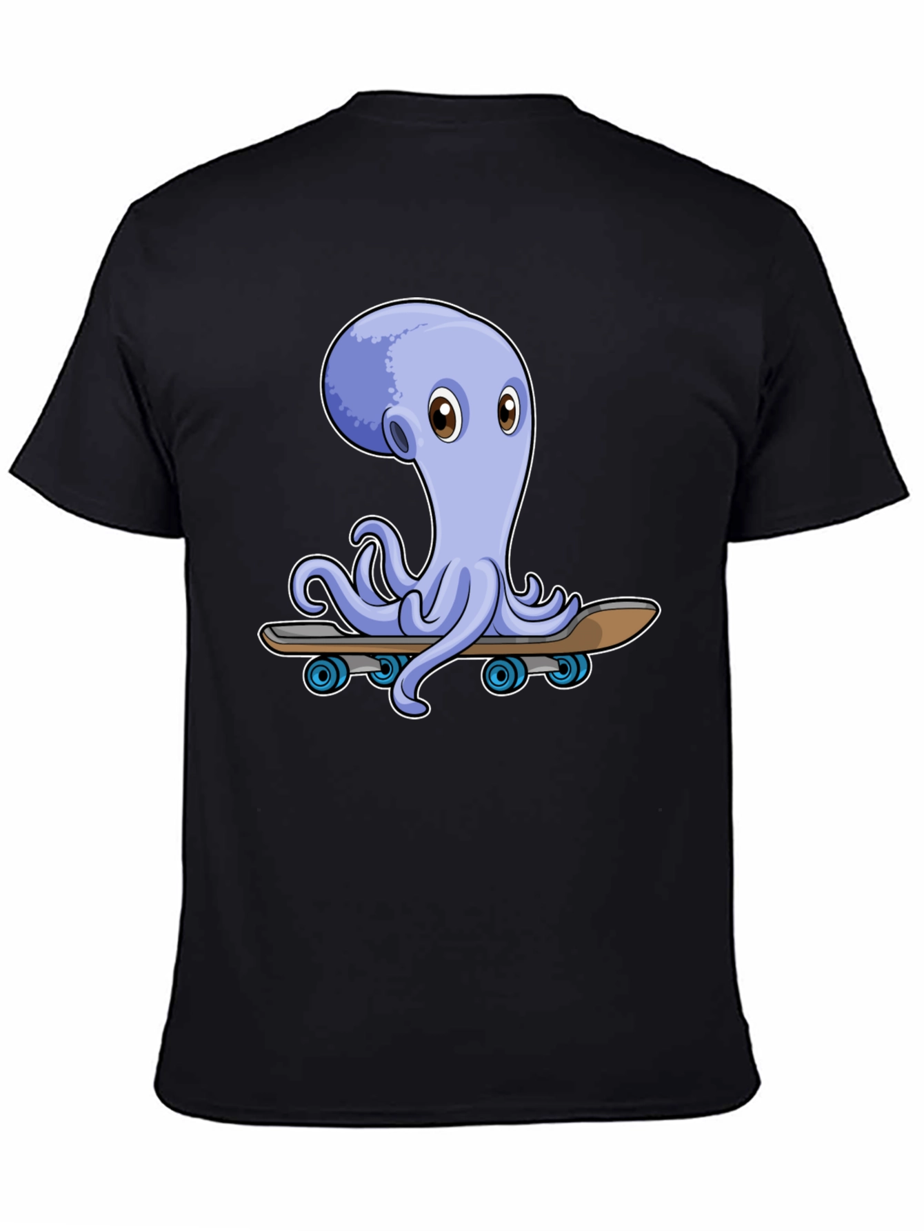 Octopus Skateboard Graphic Tee - Unique Design