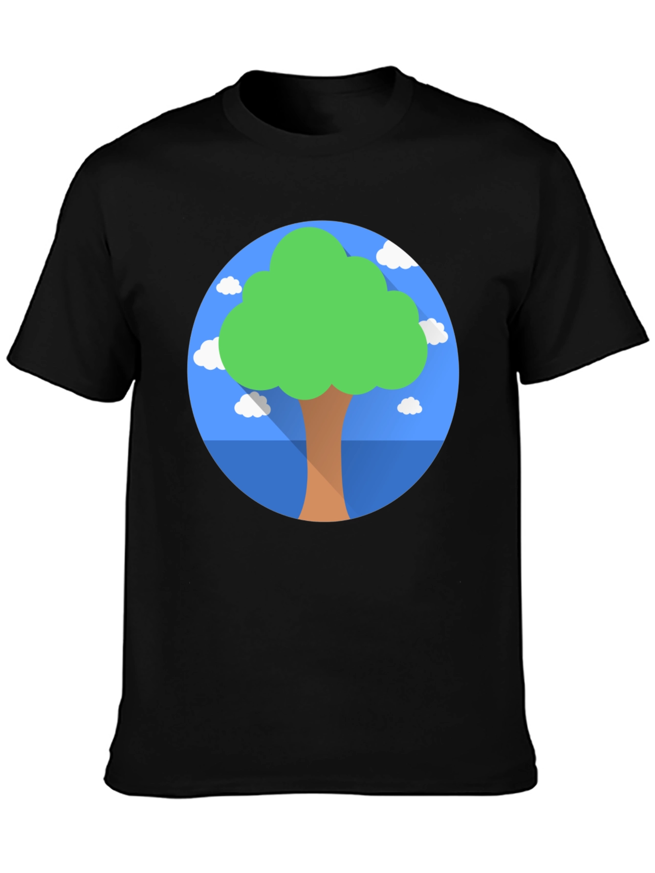 Nature Lover Tee: Tree Graphic Black T-Shirt