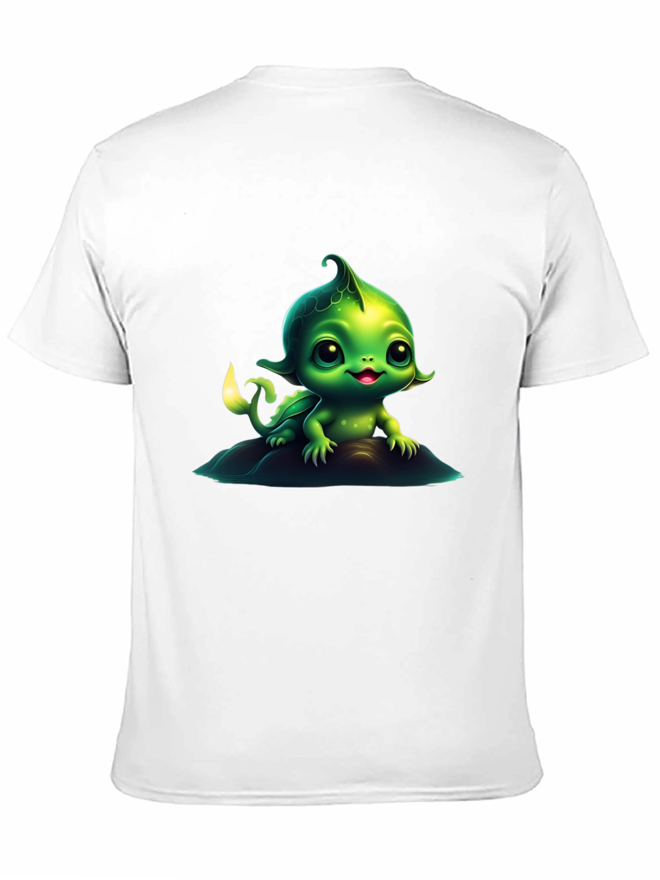 Cute Green Creature Graphic Tee