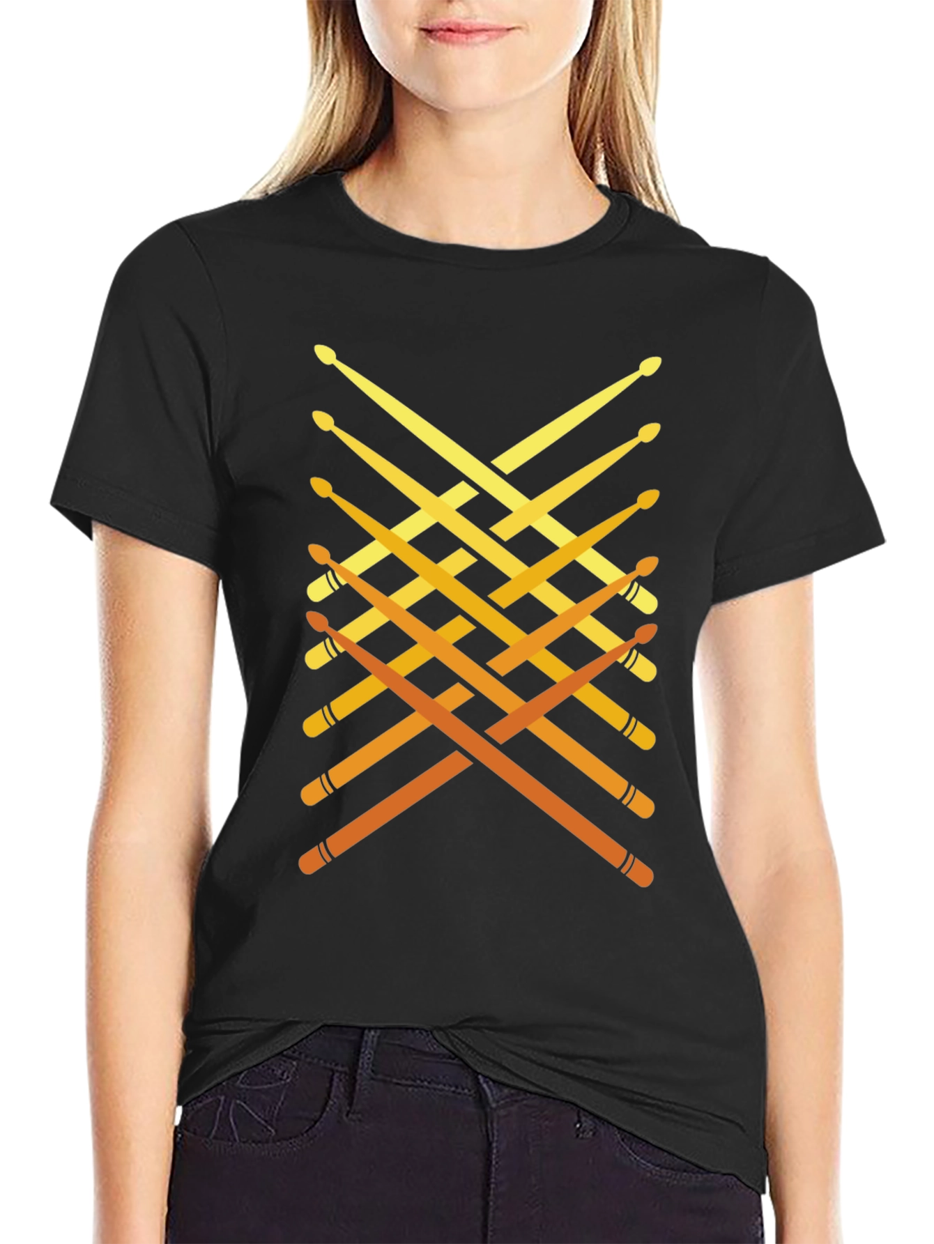 Drumsticks Graphic Tee - Musician Style