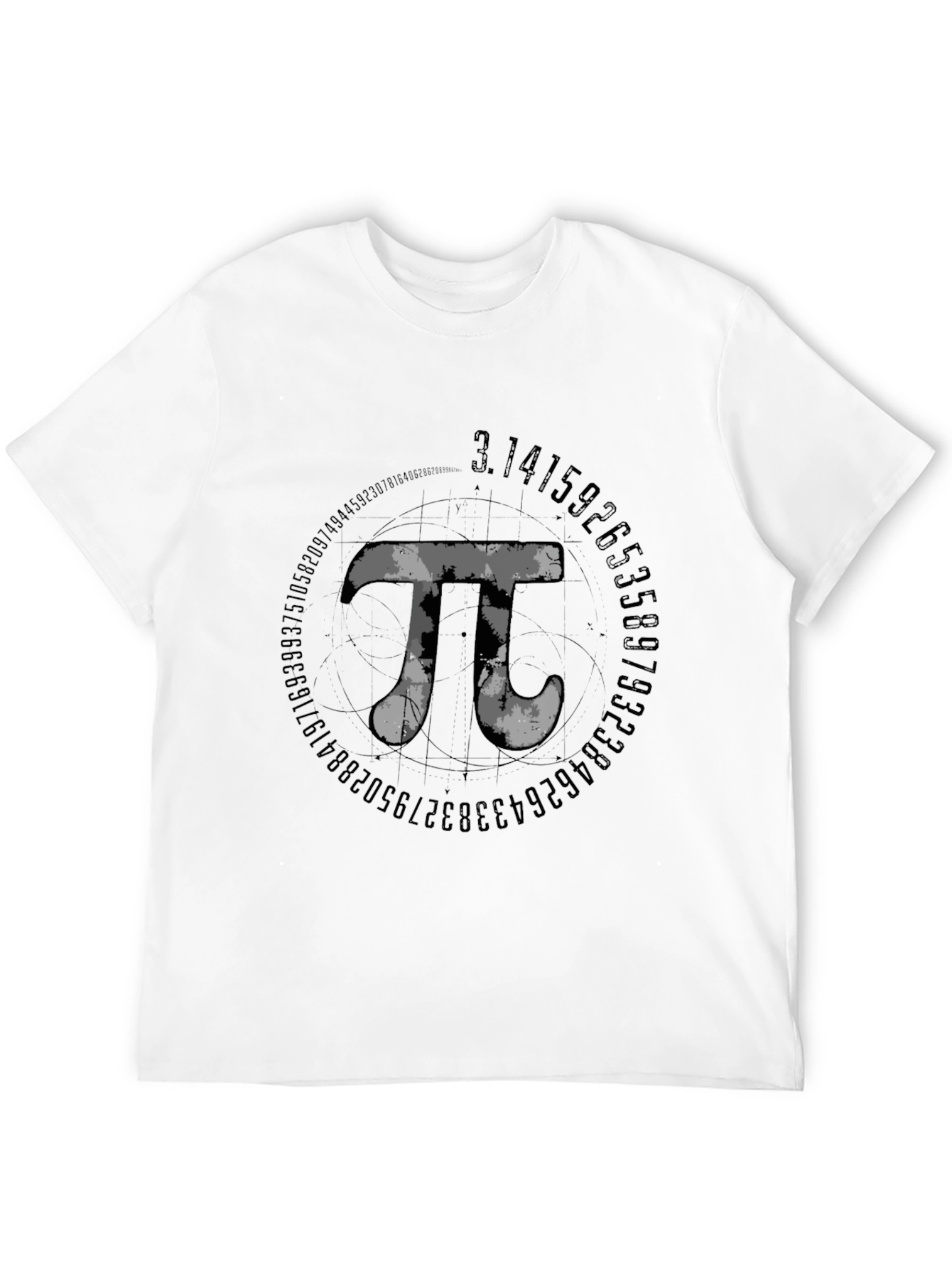 Math Pi Symbol Graphic Tee - Black