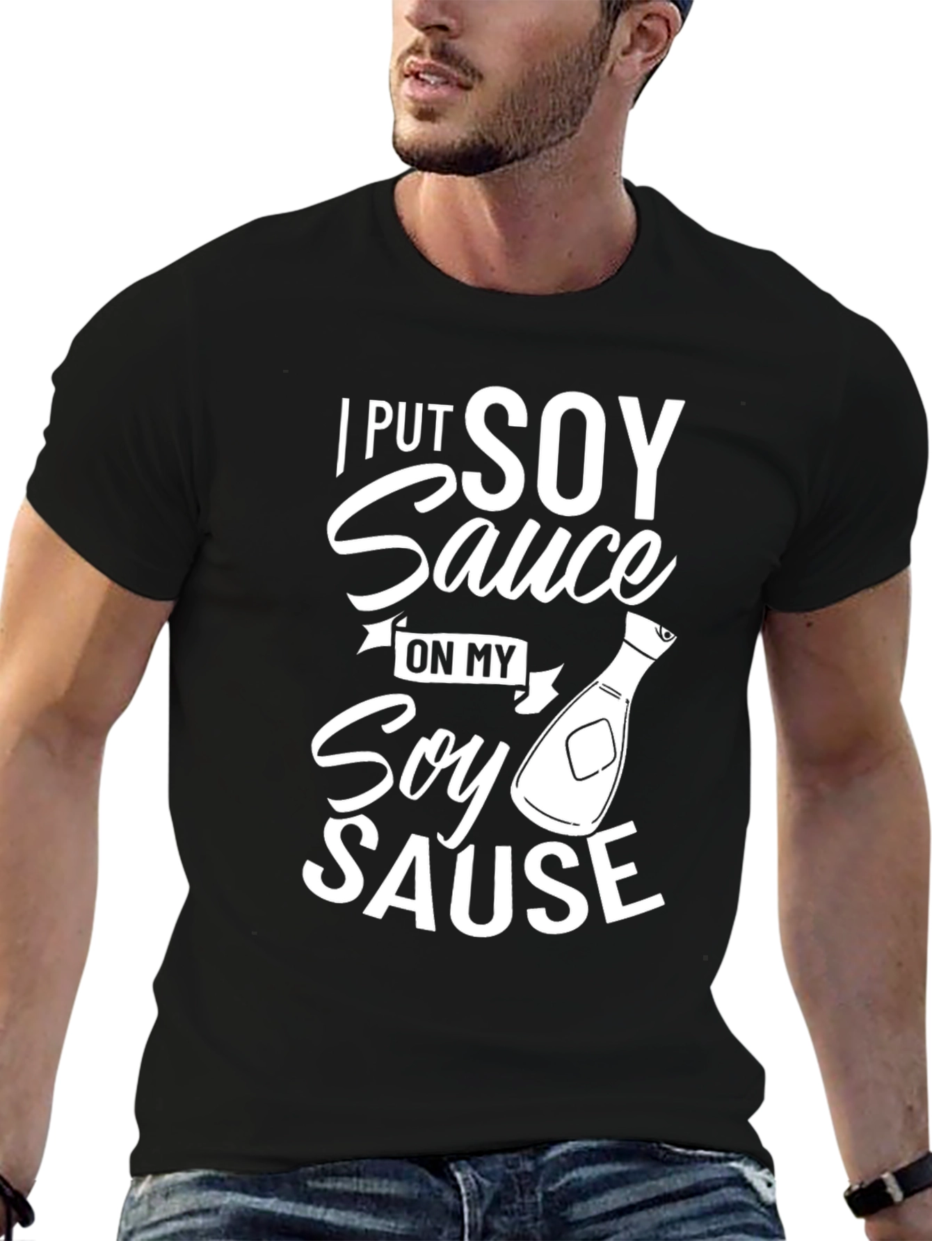 Soy Sauce Graphic Tee - Novelty Humor T-Shirt