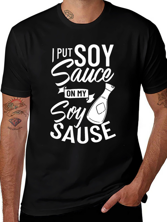 Soy Sauce Graphic Tee - Novelty Humor T-Shirt