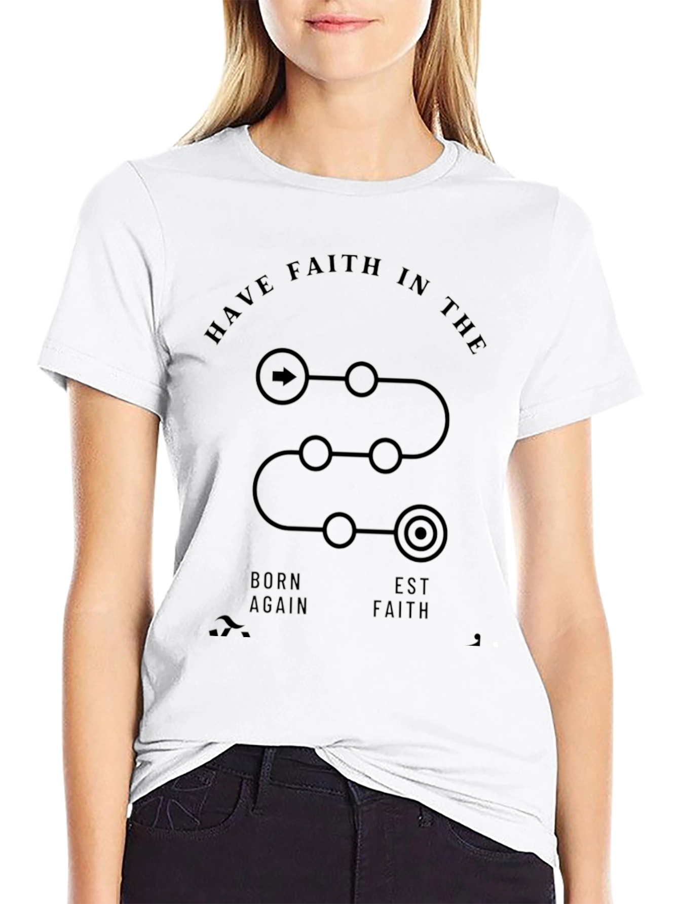 Faith Journey Black T-Shirt
