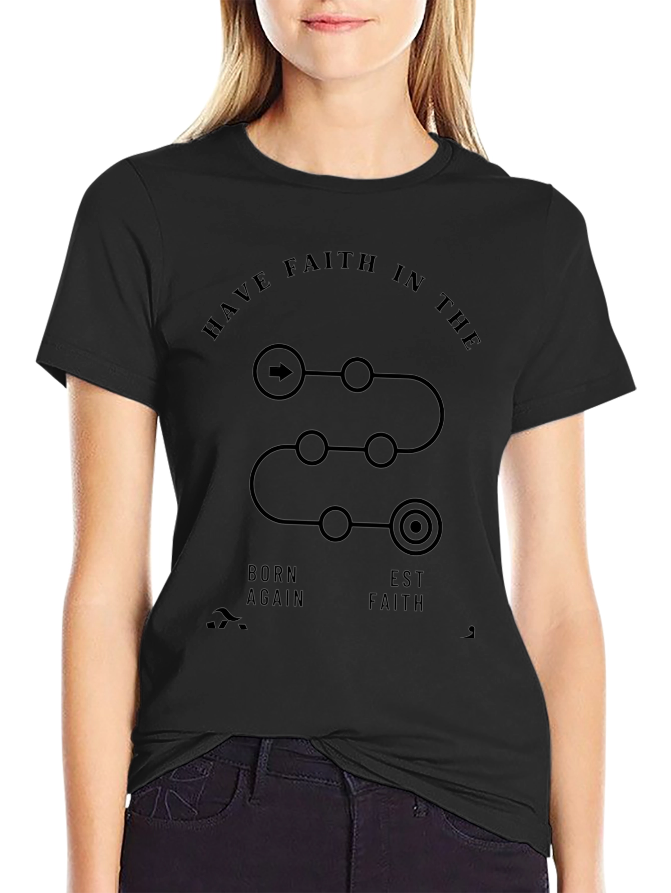Faith Journey Black T-Shirt