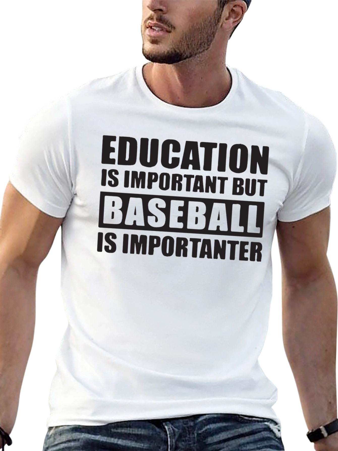 Baseball is Importanter Graphic Tee