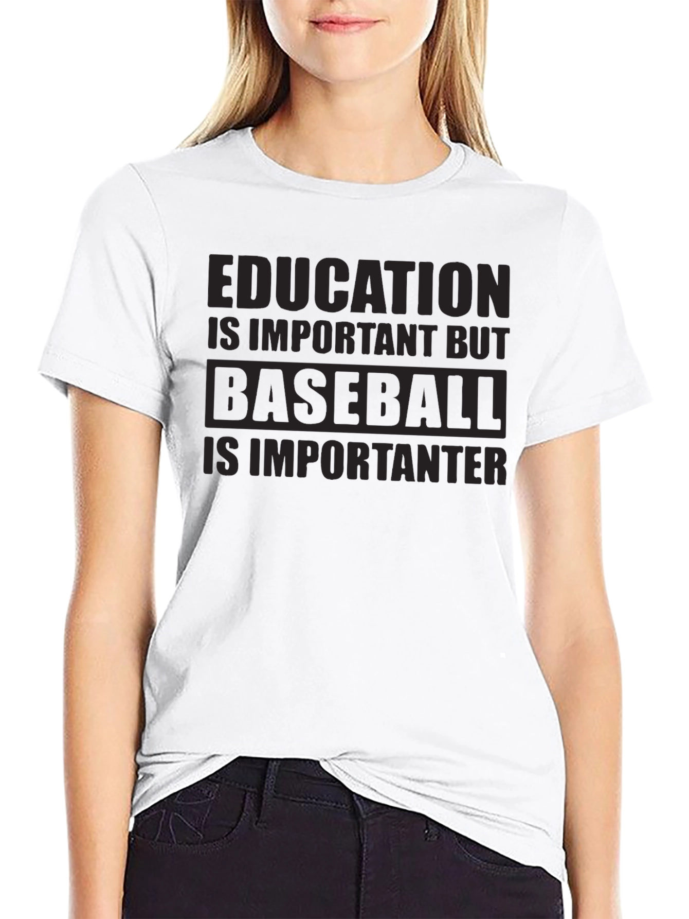 Baseball is Importanter Graphic Tee