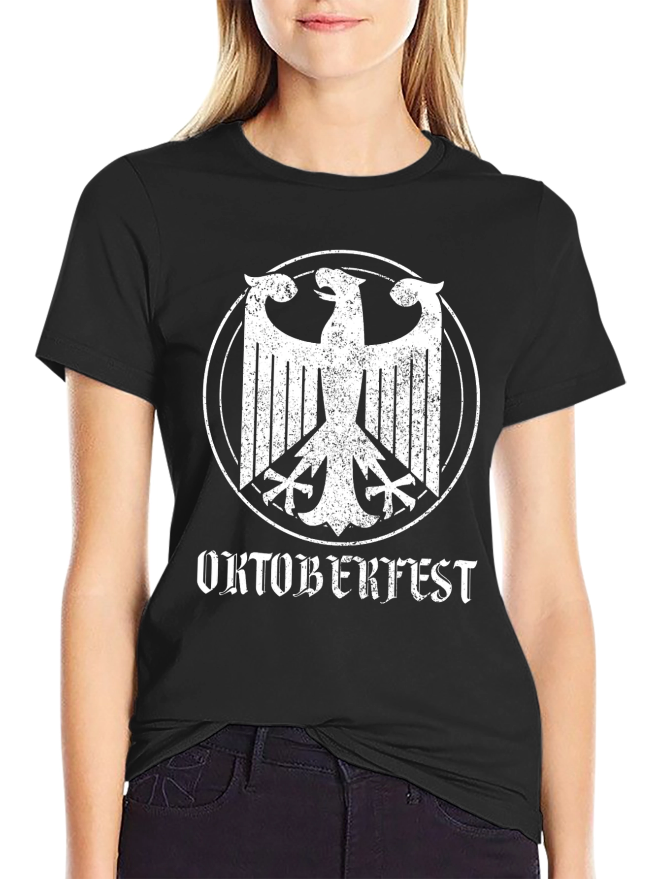 Oktoberfest Eagle T-Shirt - Black German Pride Tee