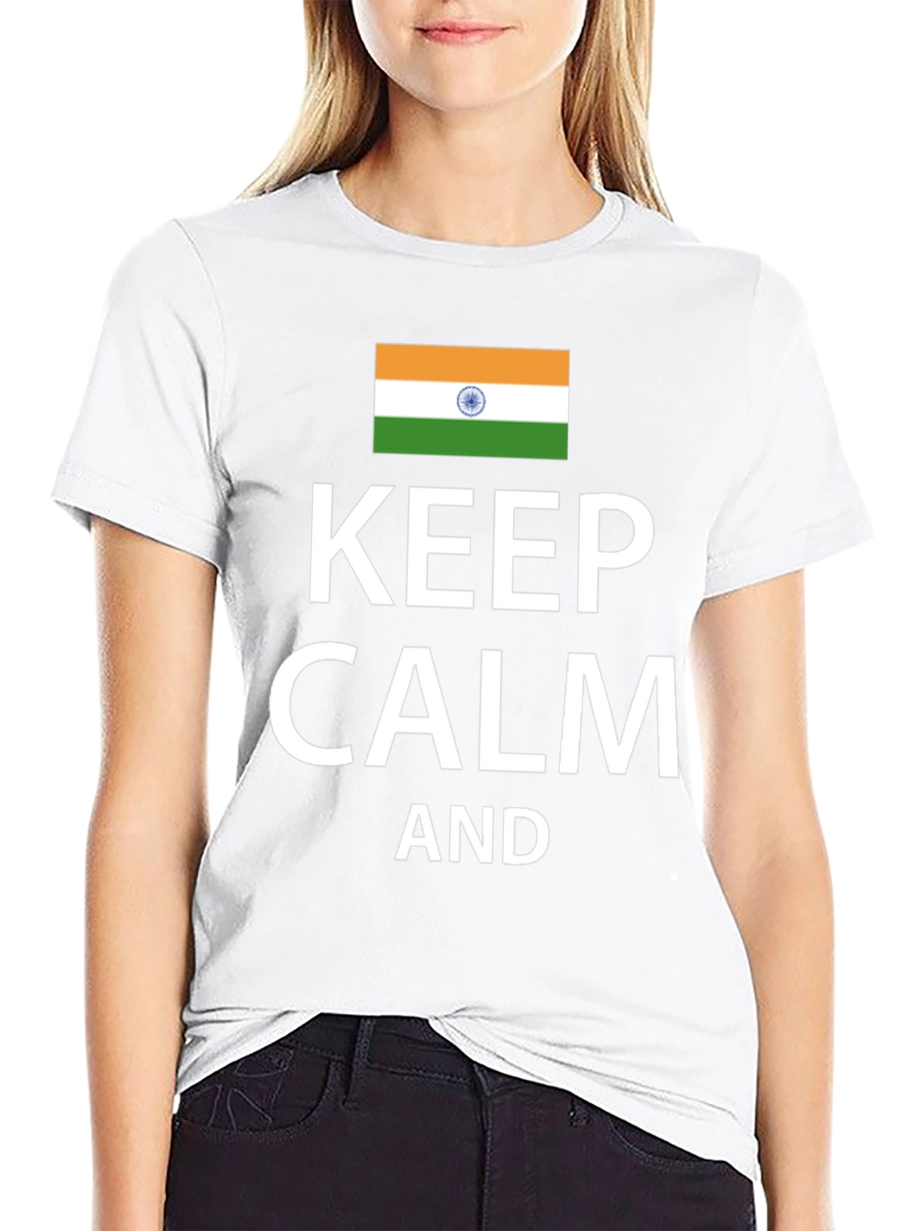 Keep Calm India Flag T-Shirt
