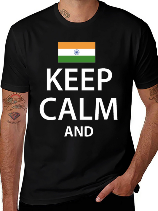 Keep Calm India Flag T-Shirt