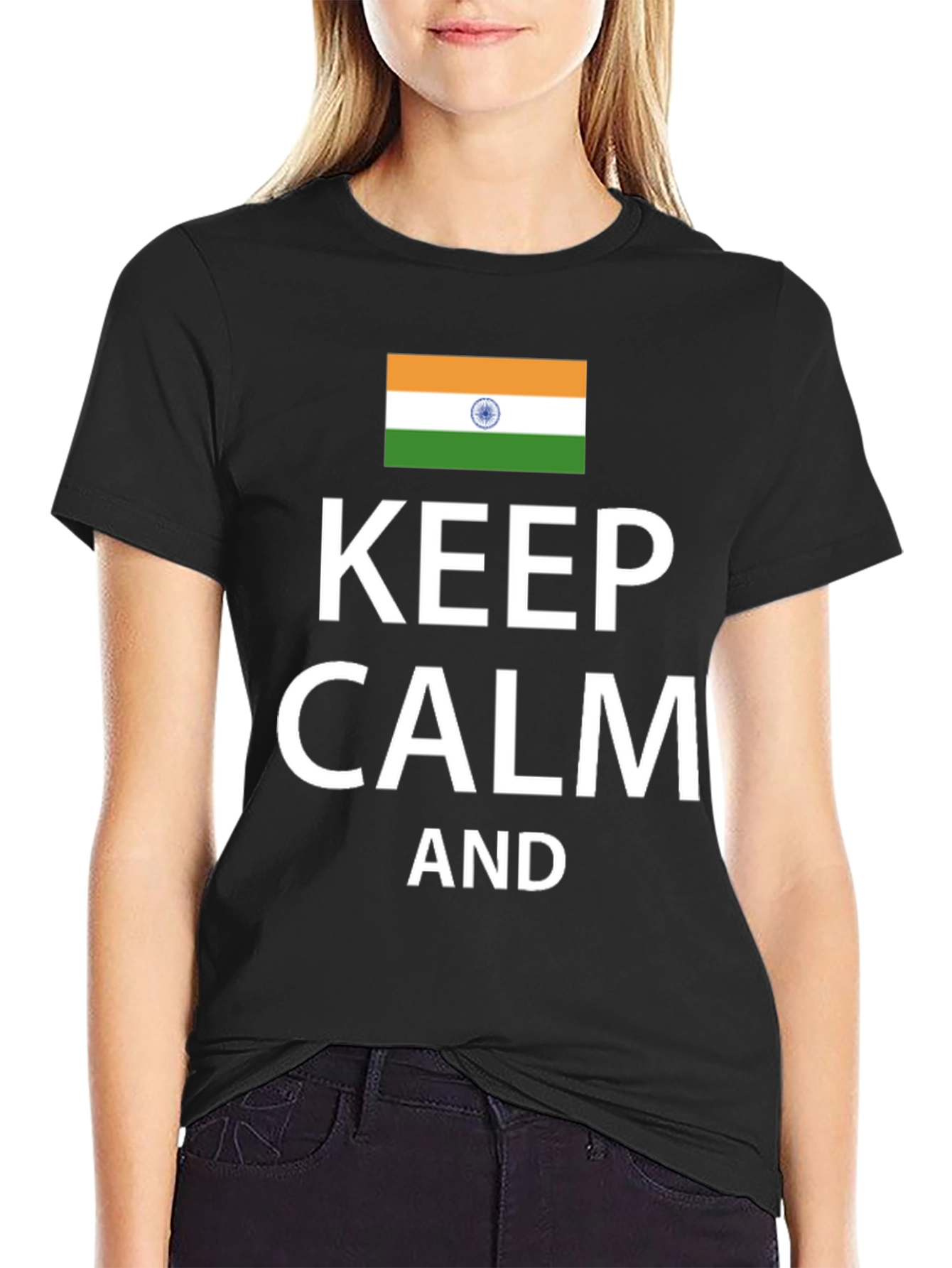Keep Calm India Flag T-Shirt