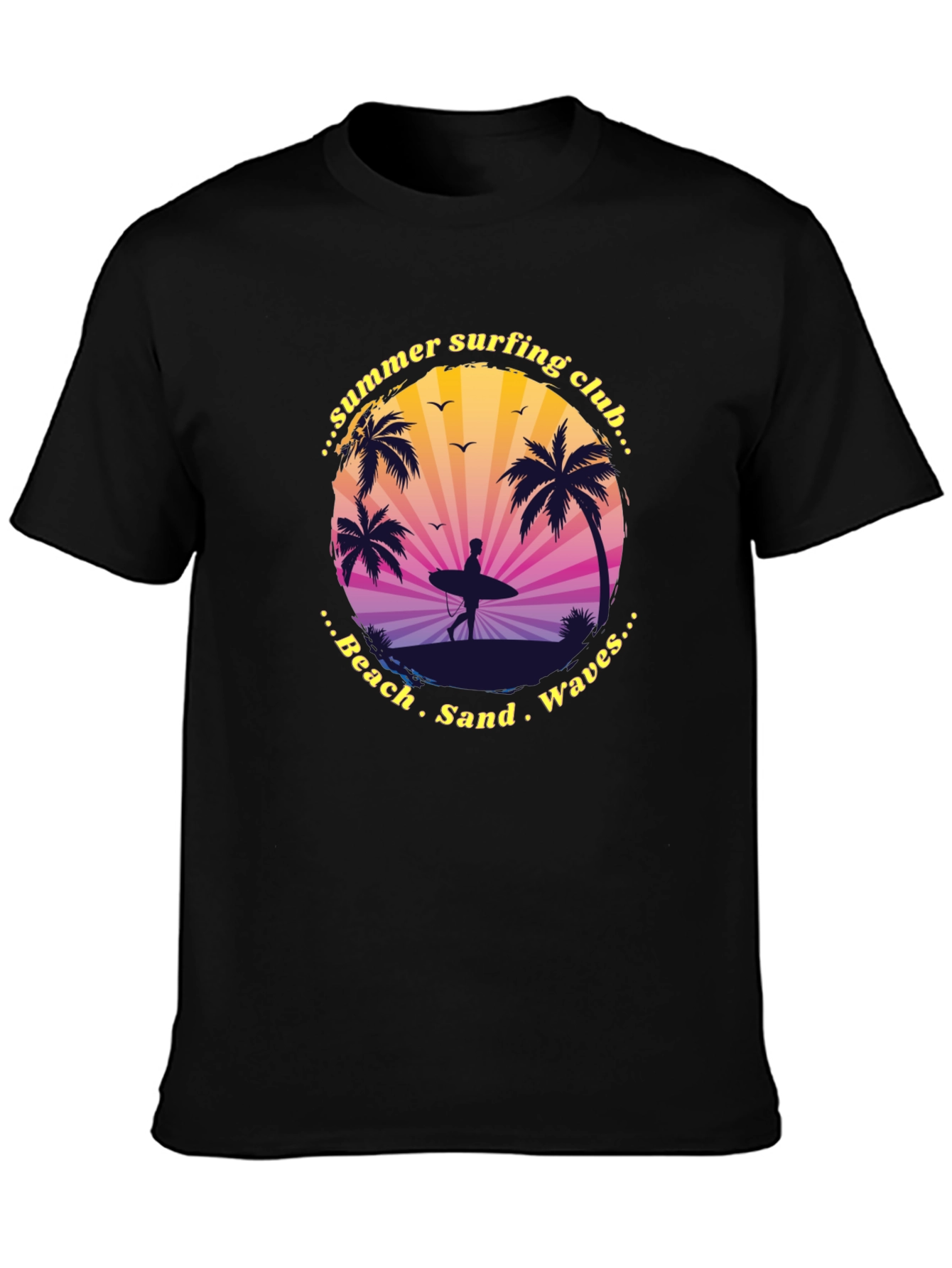 Summer Surfing Club Graphic Tee - Beach Vibes