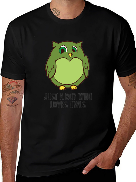 Just A Boy Who Loves Owls T-Shirt