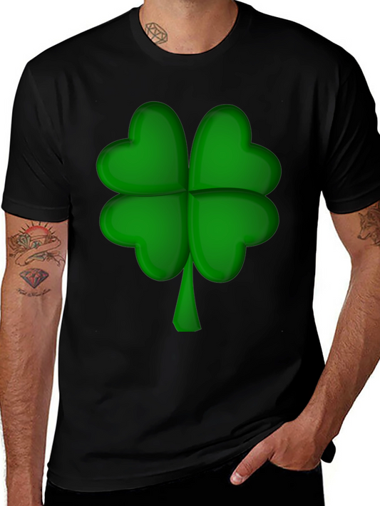 Lucky Four-Leaf Clover Graphic T-Shirt
