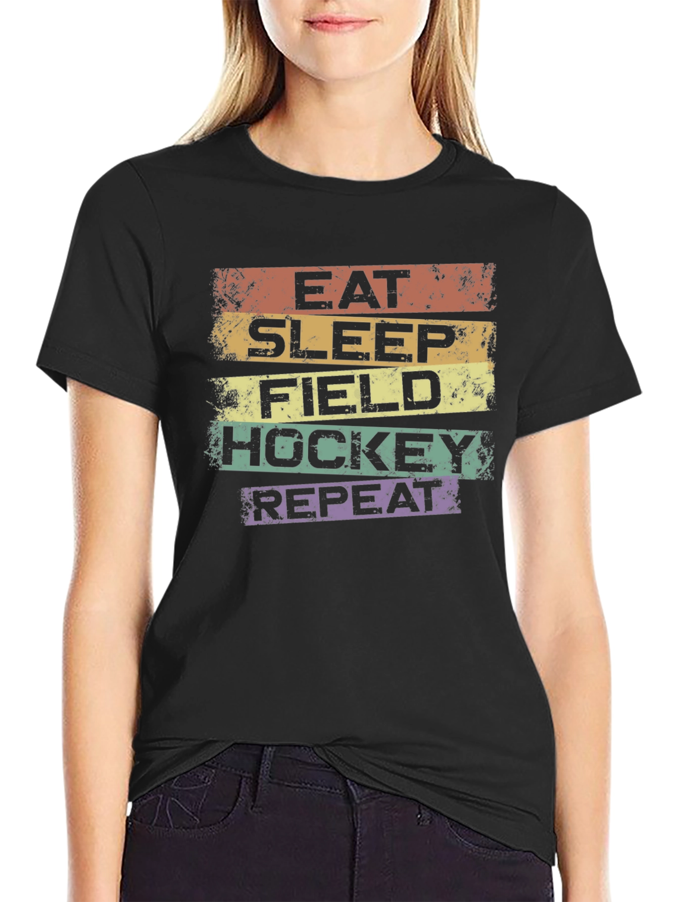 Eat Sleep Field Hockey Repeat T-Shirt
