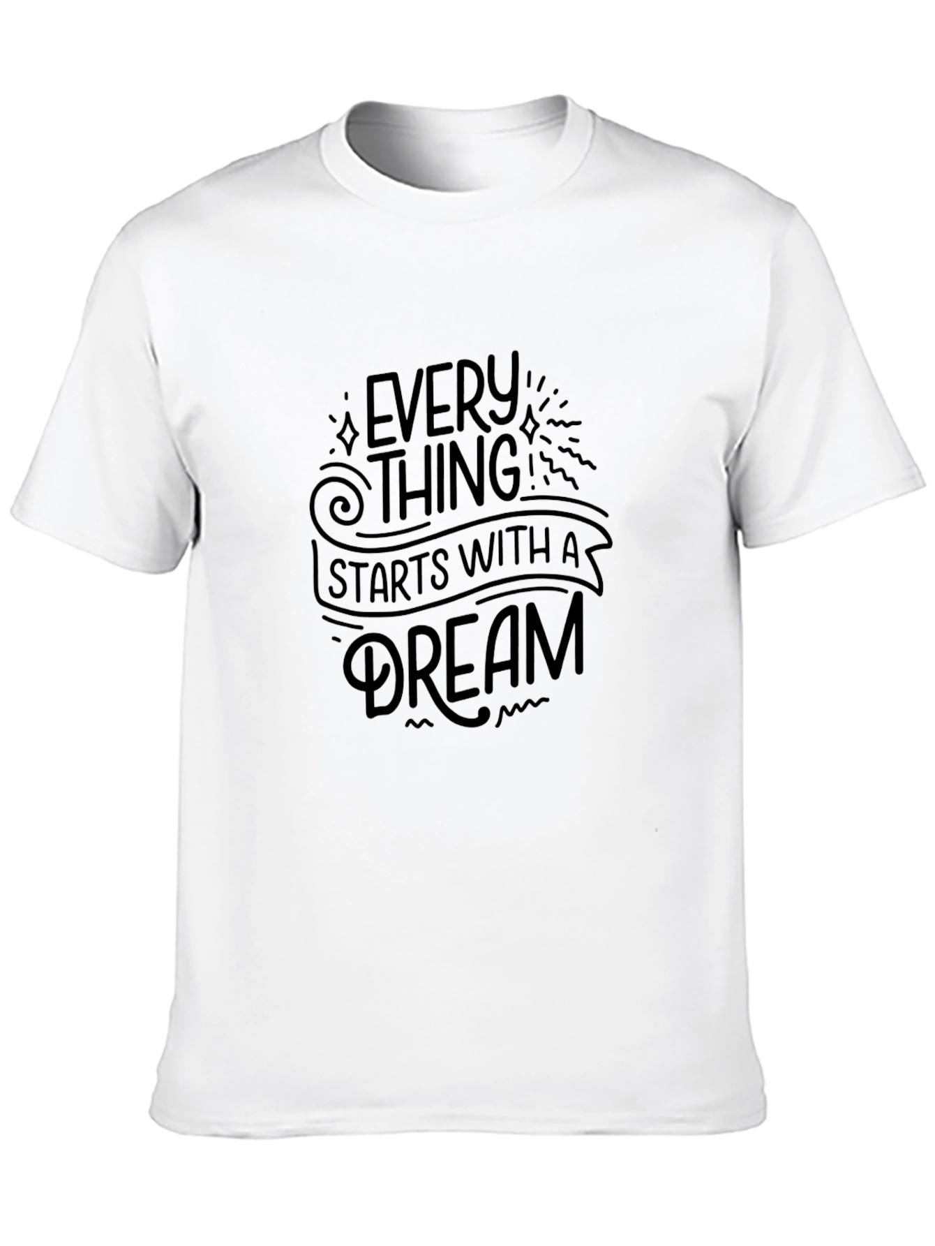 Inspirational Dream T-Shirt - Motivational Black Tee