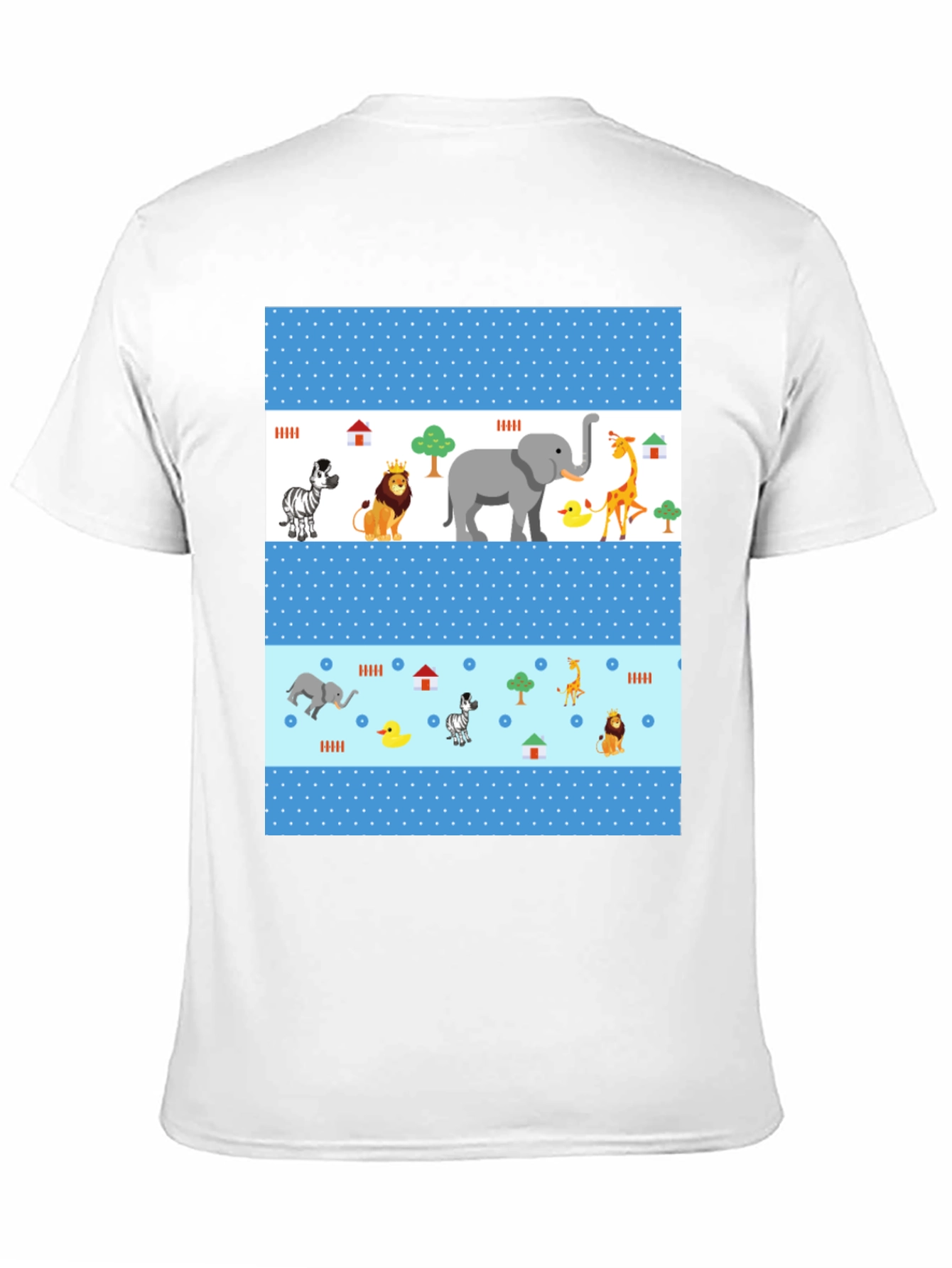 Fun Animal Print Tee - Black Casual Shirt