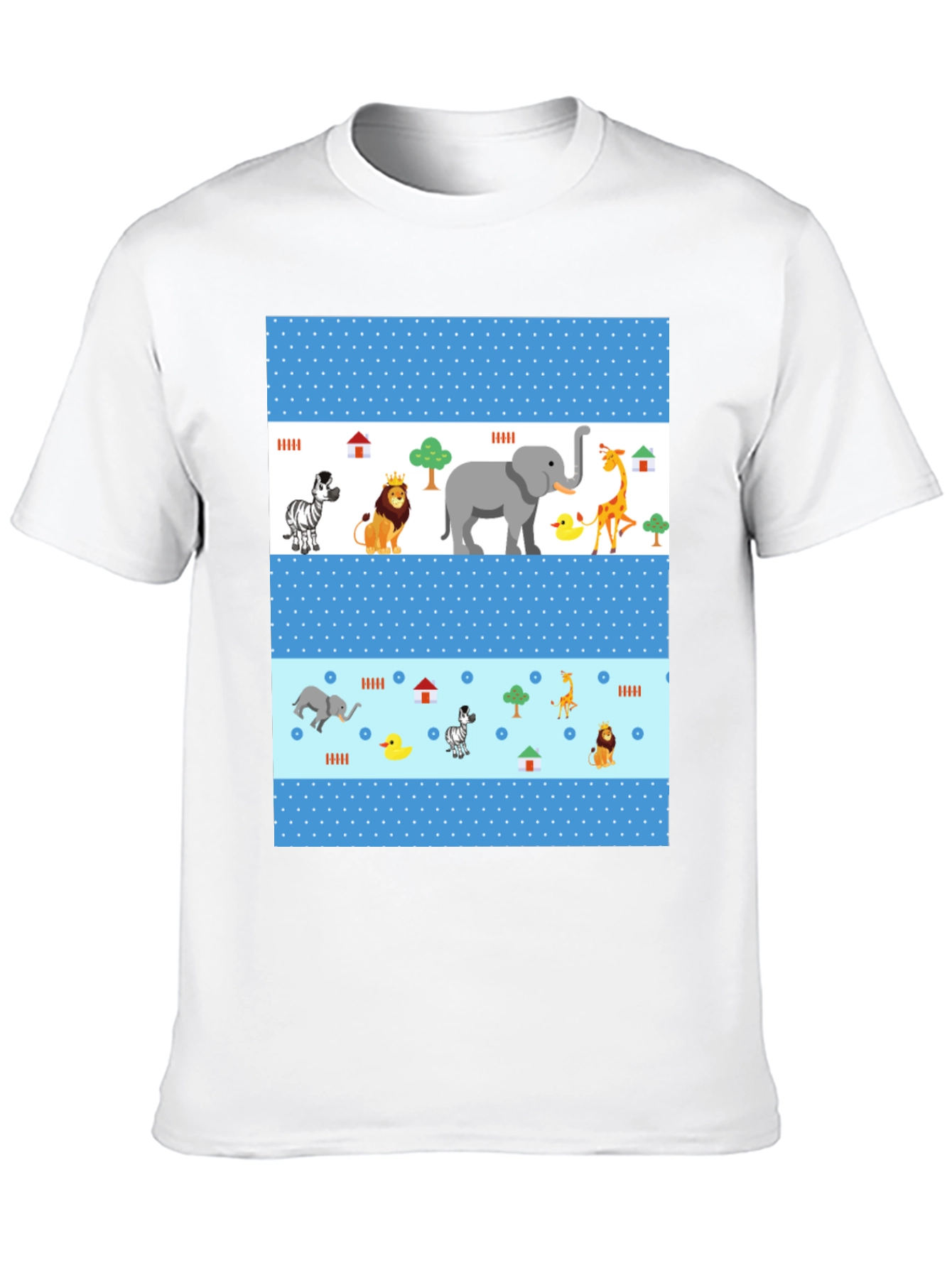 Fun Animal Print Tee - Black Casual Shirt