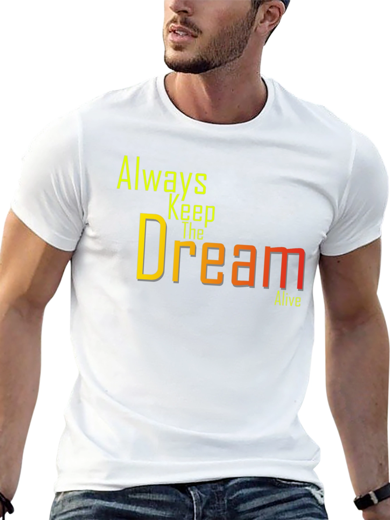 Always Keep The Dream Alive Black Graphic Tee