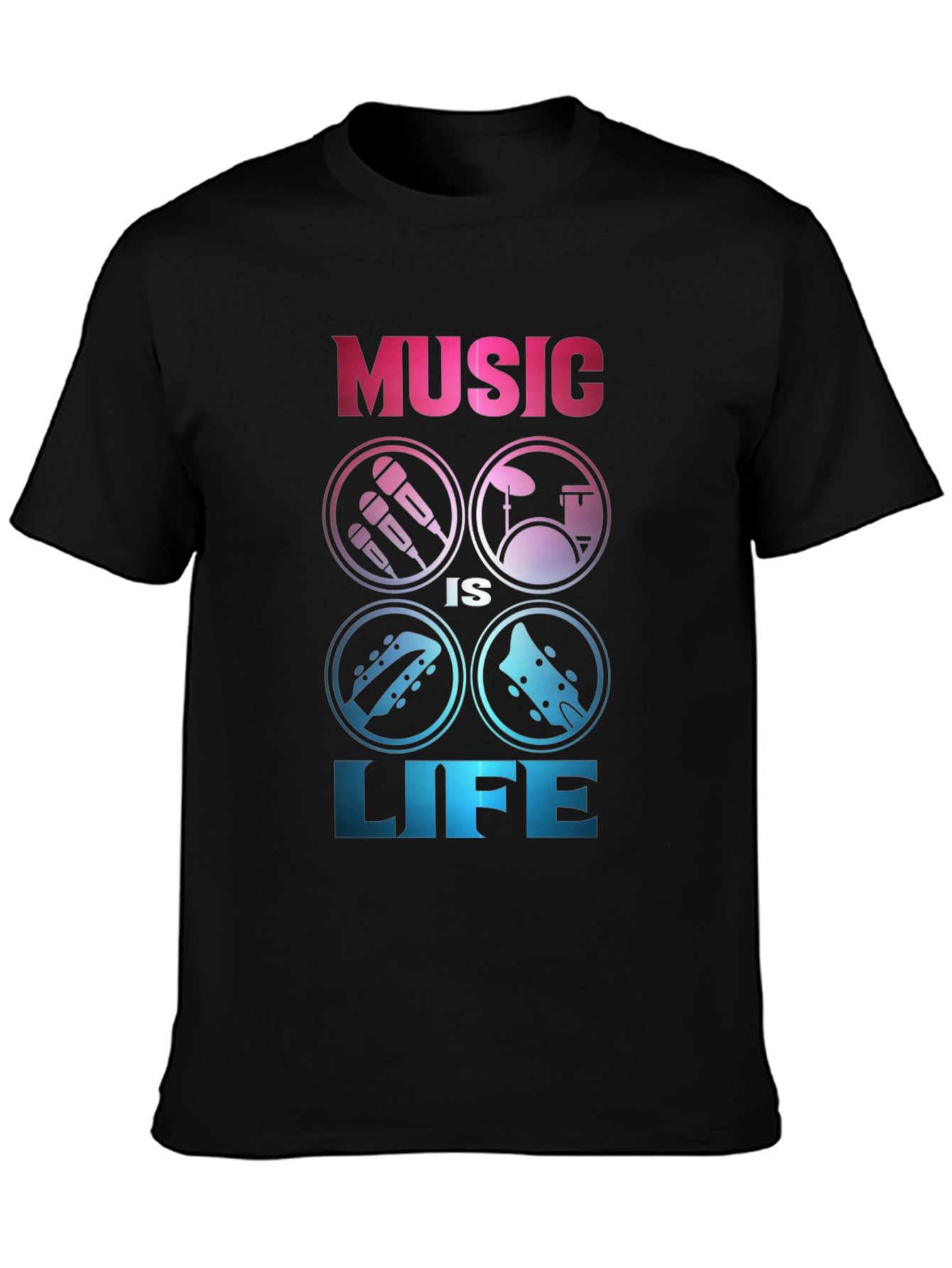 Music is Life Graphic Tee