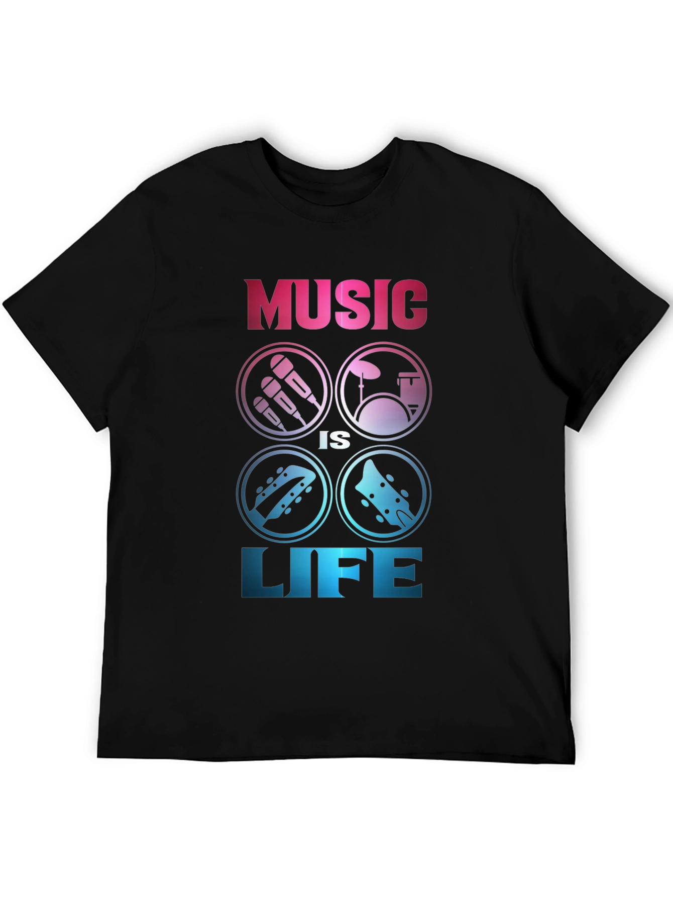 Music is Life Graphic Tee