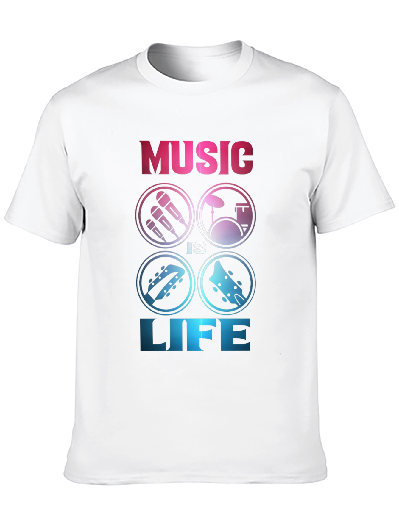 Music is Life Graphic Tee