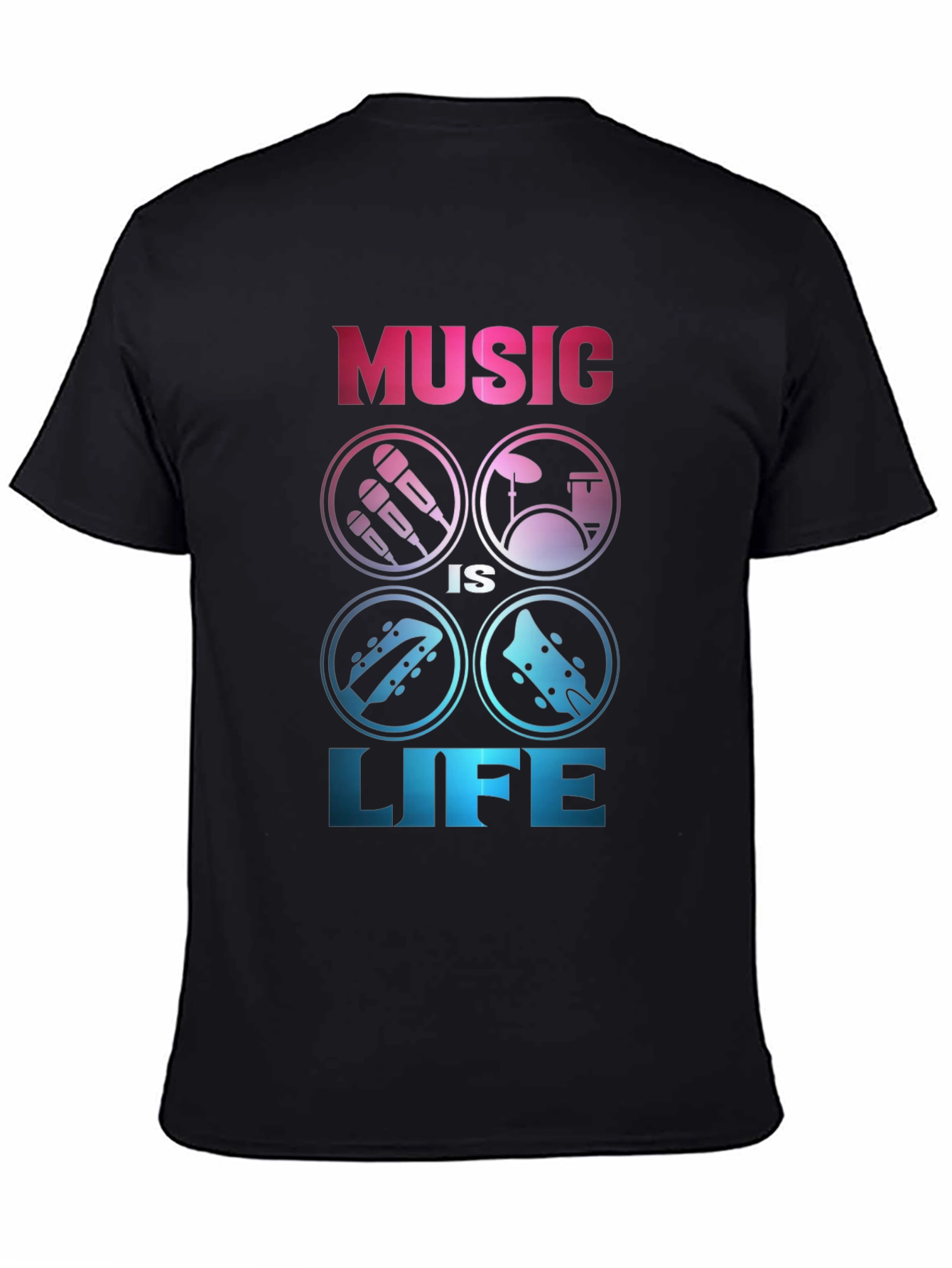 Music is Life Graphic Tee