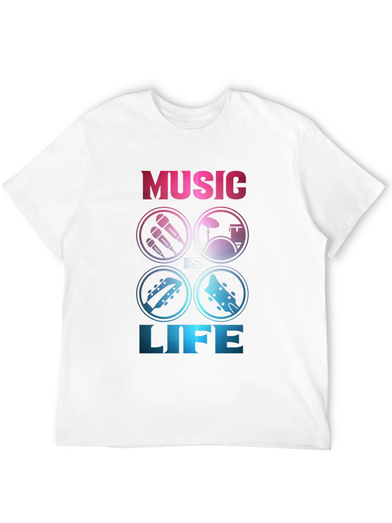 Music is Life Graphic Tee