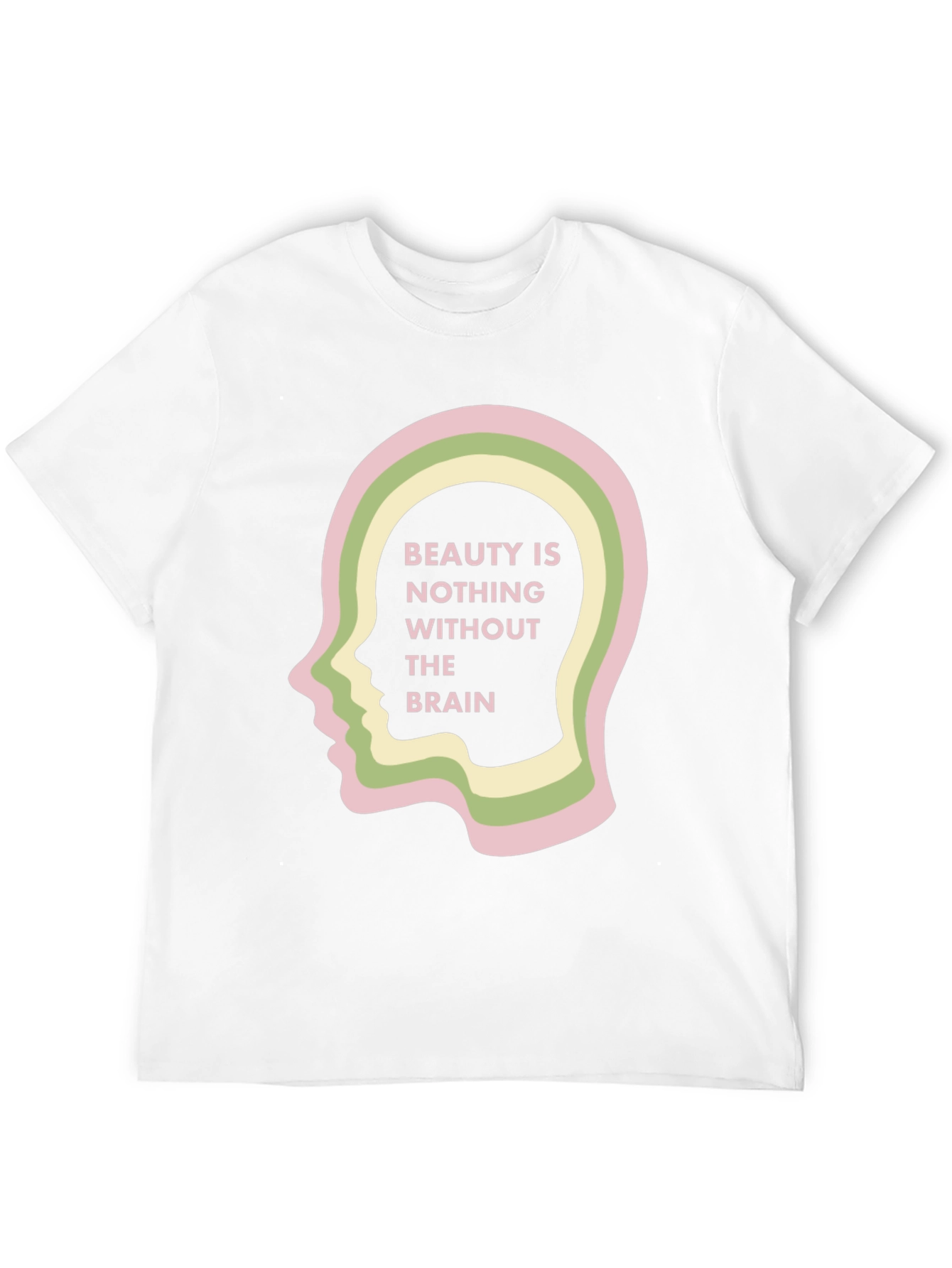 Beauty and Brains Black Graphic Tee