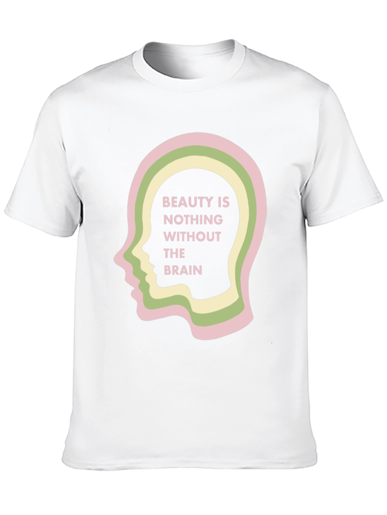 Beauty and Brains Black Graphic Tee