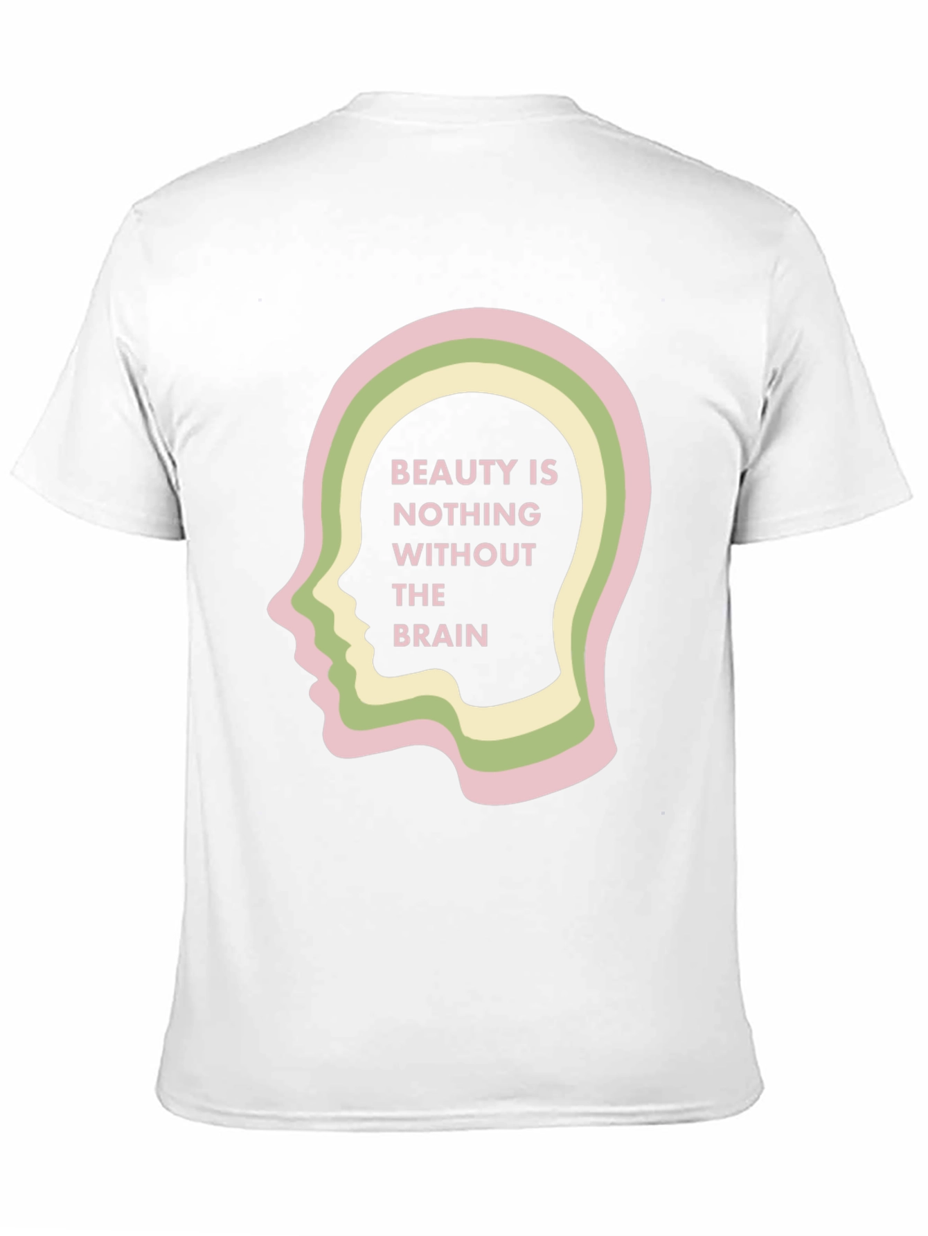 Beauty and Brains Black Graphic Tee