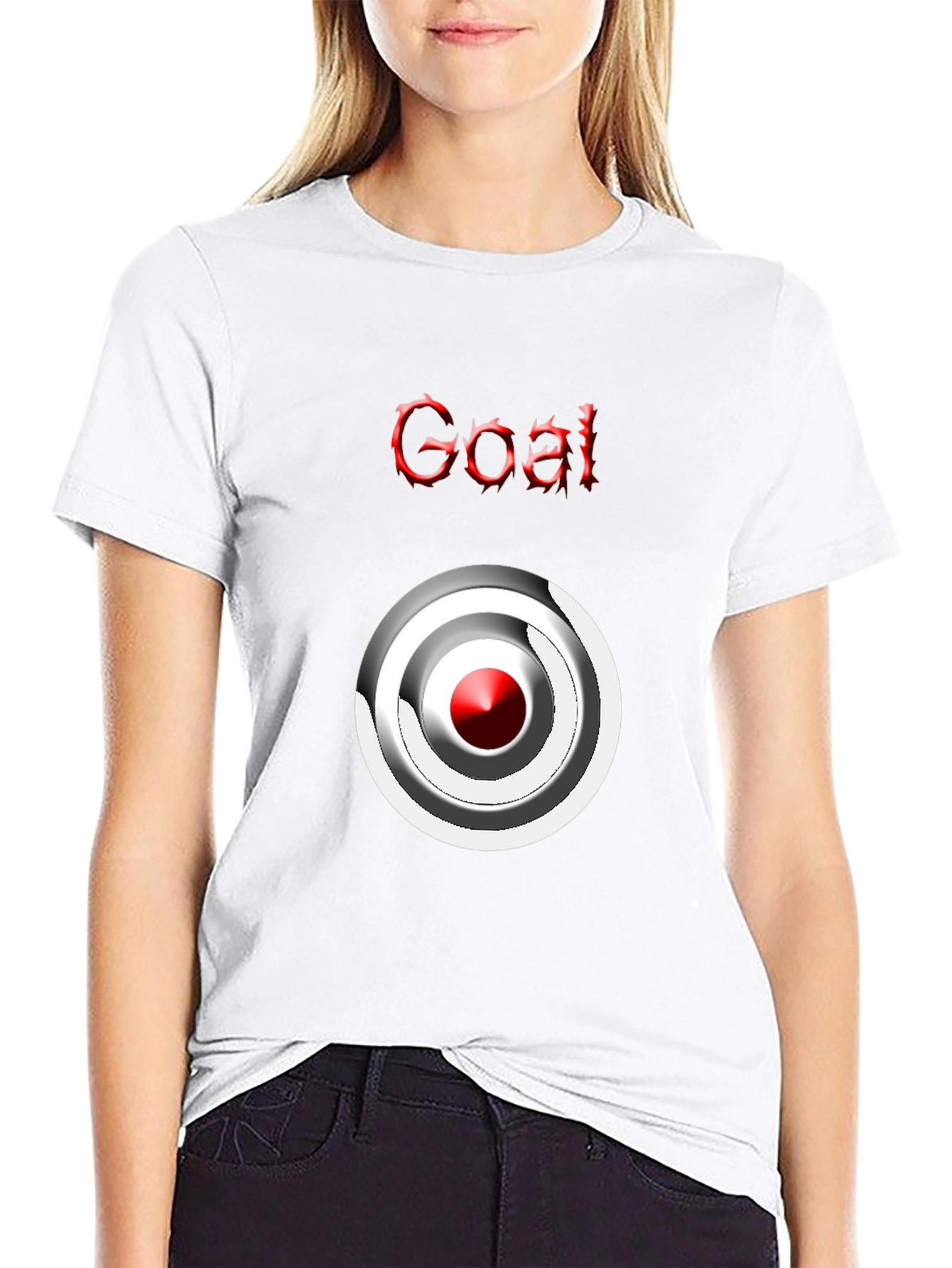 Goal T-shirt Target Graphic Tee Mens Casual