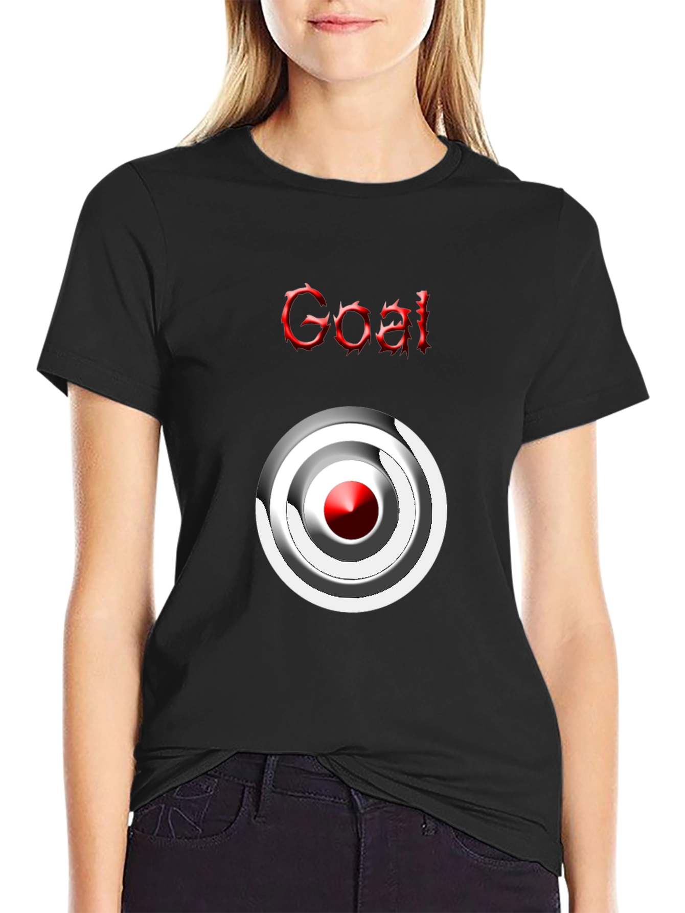 Goal T-shirt Target Graphic Tee Mens Casual