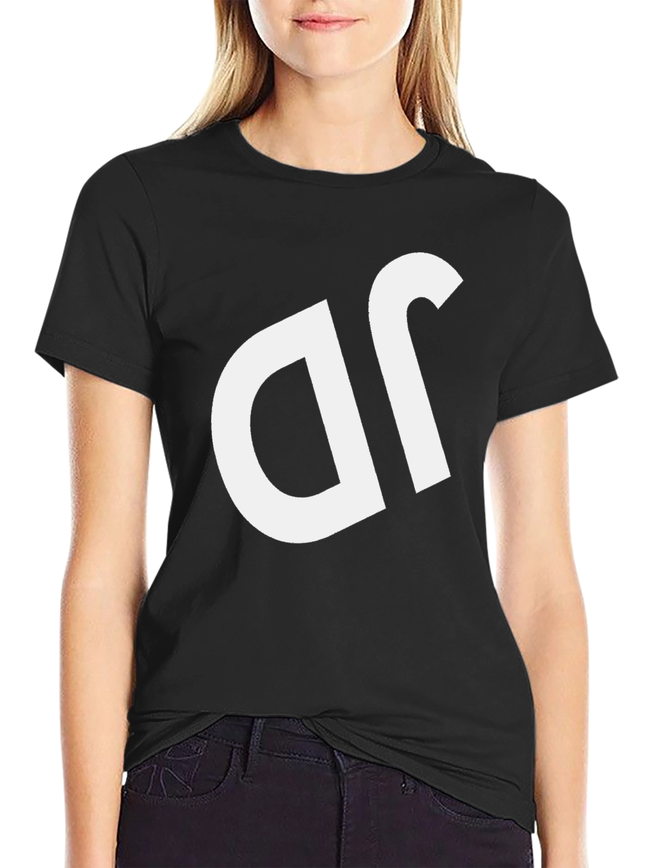 Black T-Shirt with White dR Logo