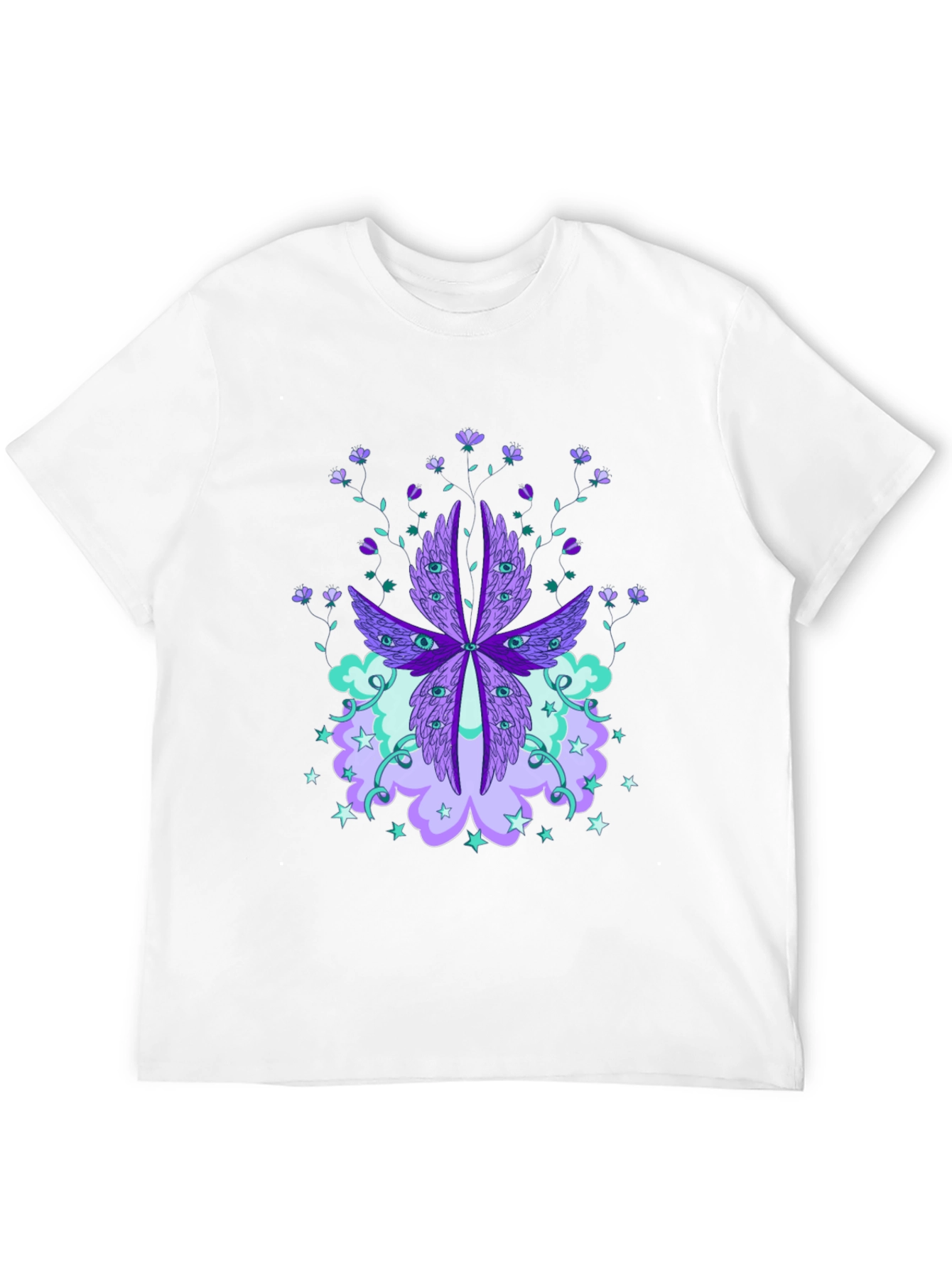 Mystic Eye & Floral Graphic Tee