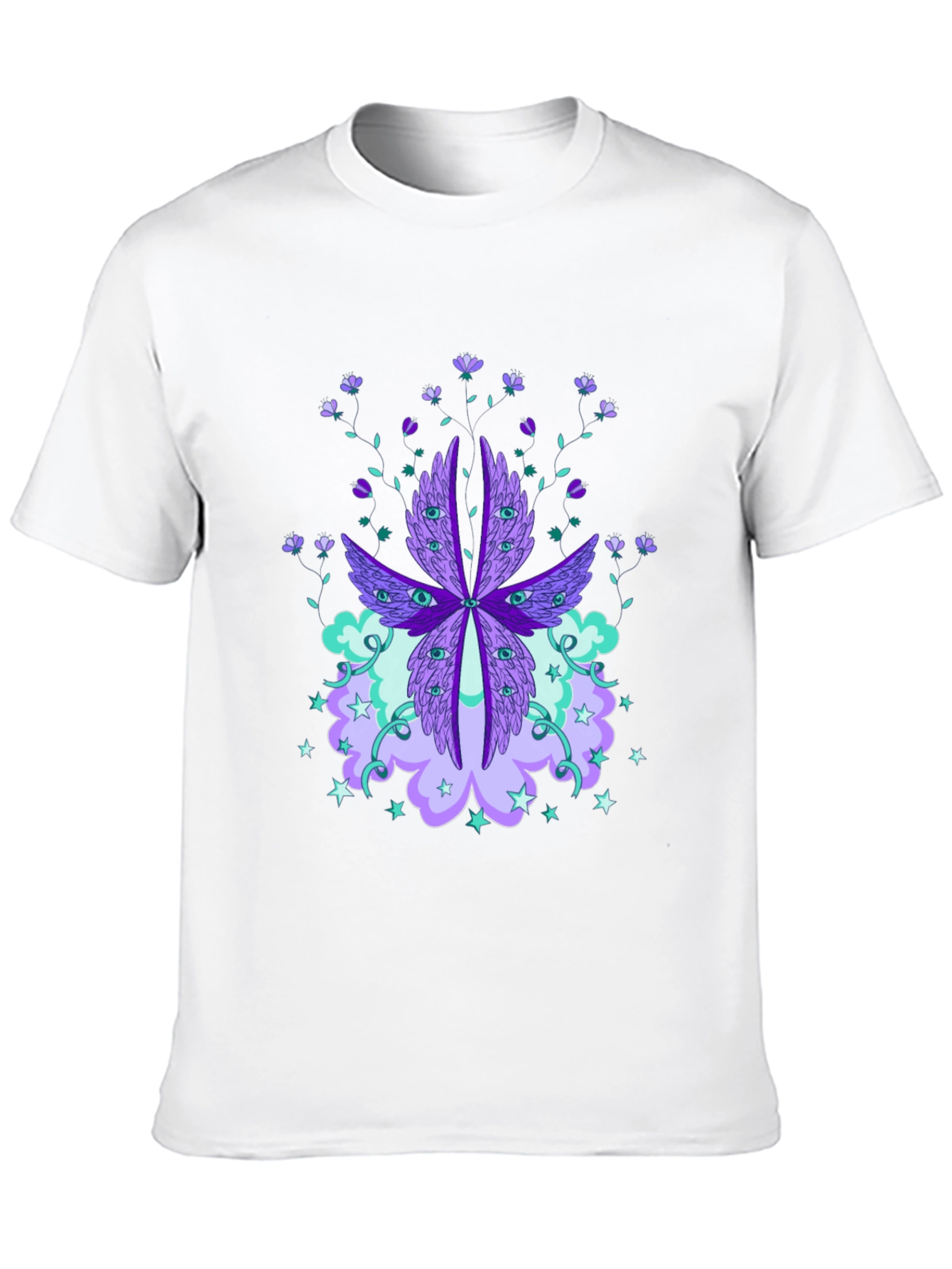 Mystic Eye & Floral Graphic Tee