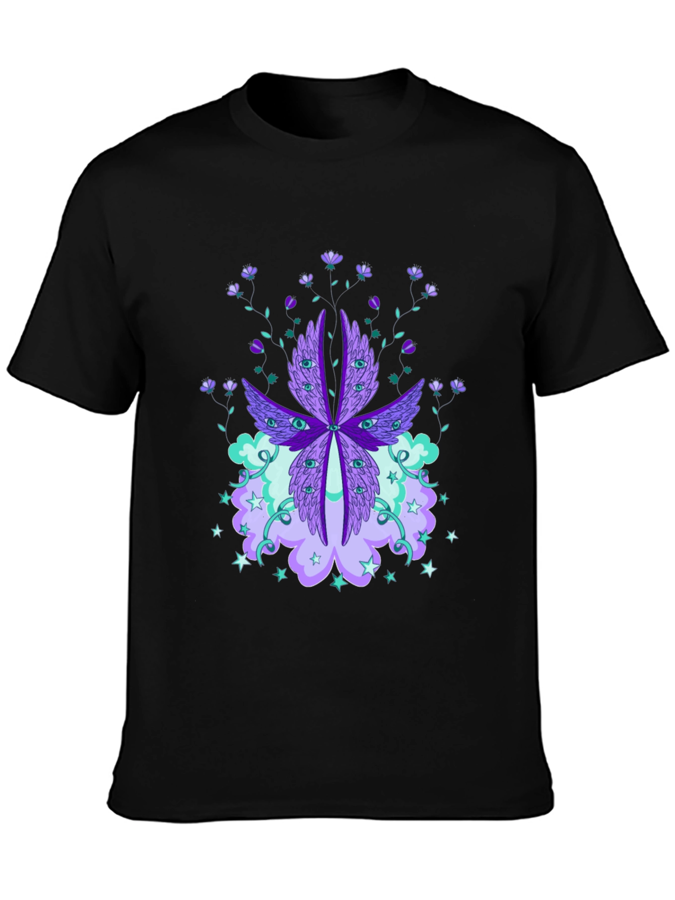 Mystic Eye & Floral Graphic Tee