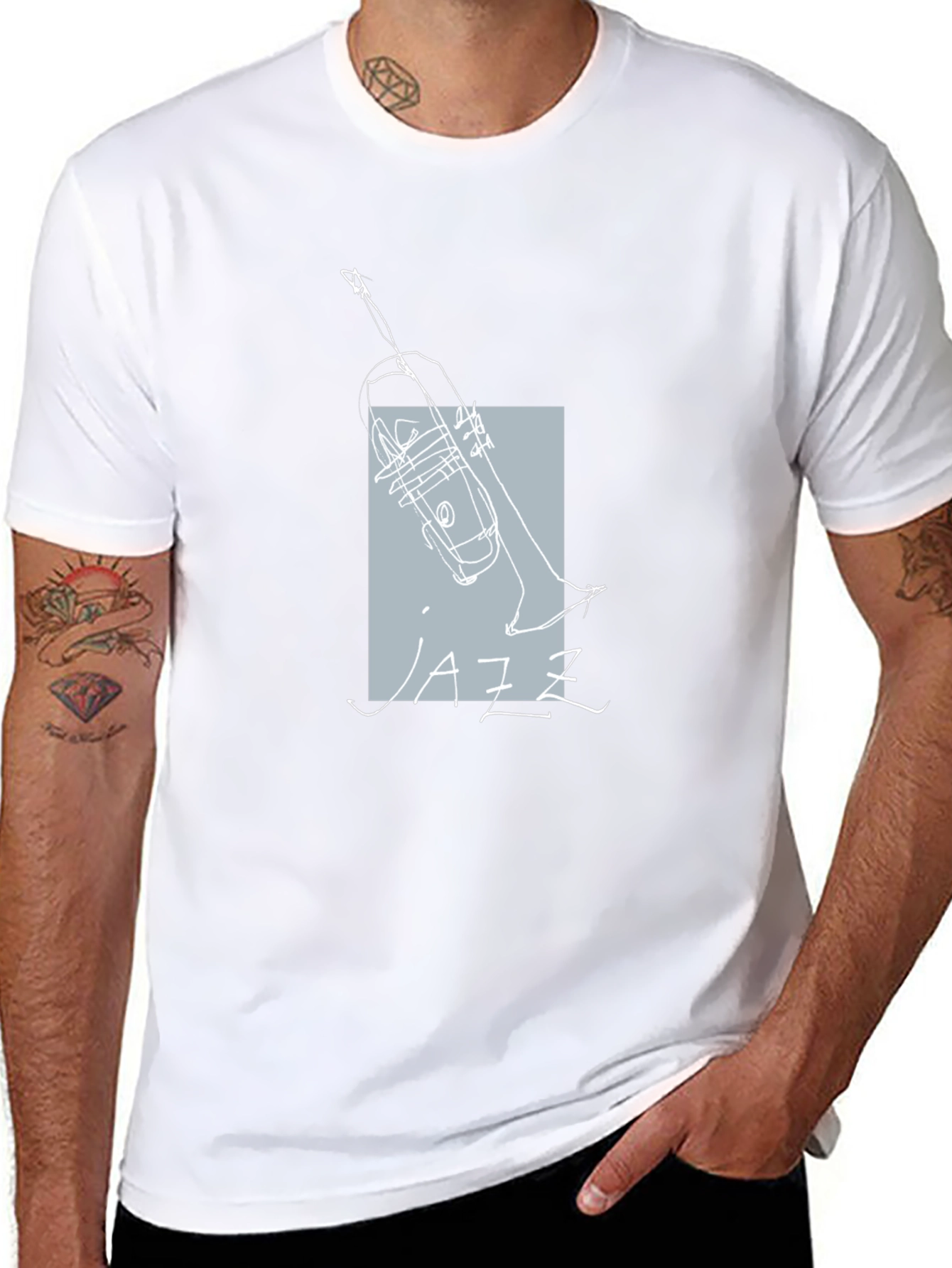 Jazz Trumpet Sketch T-Shirt