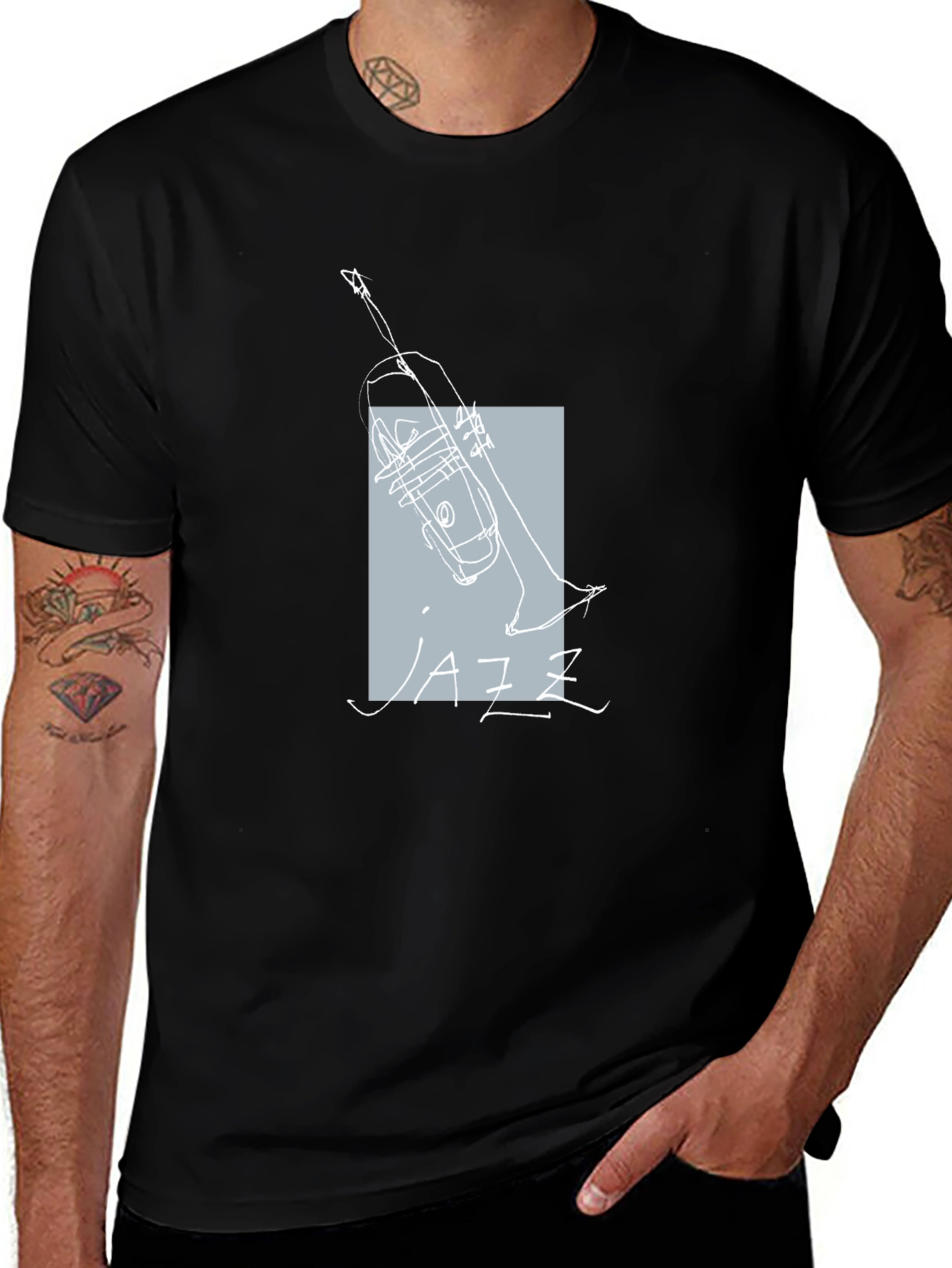 Jazz Trumpet Sketch T-Shirt