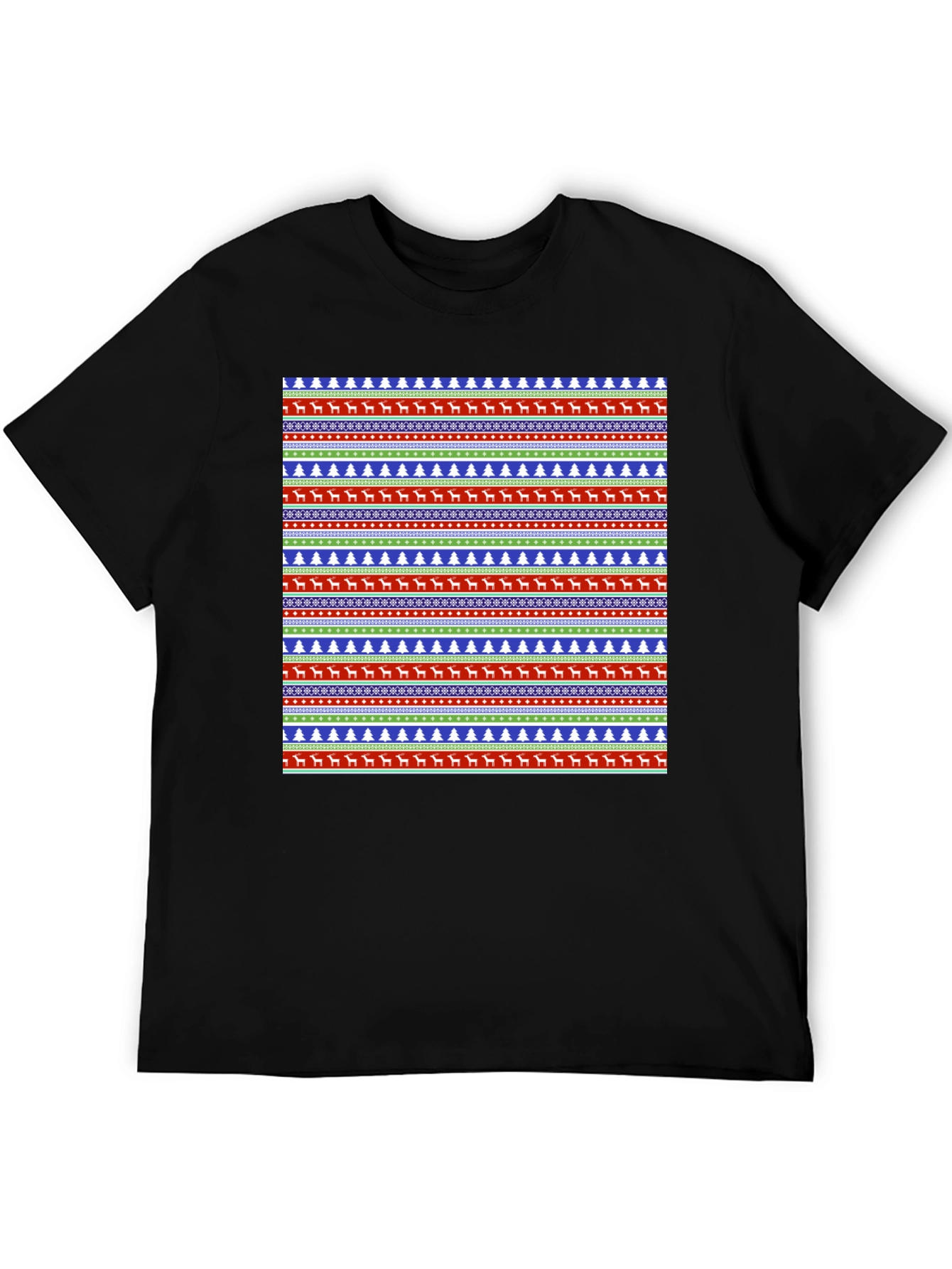 Ugly Christmas Sweater Pattern Graphic Tee