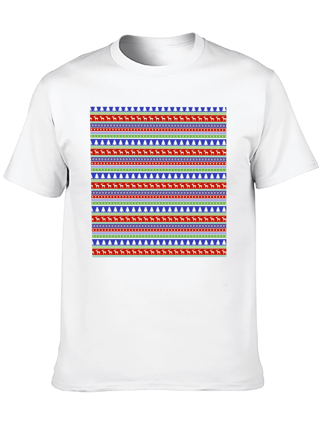 Ugly Christmas Sweater Pattern Graphic Tee