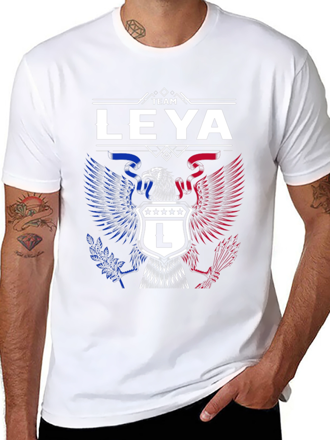 Team Leya Eagle Crest Graphic T-Shirt