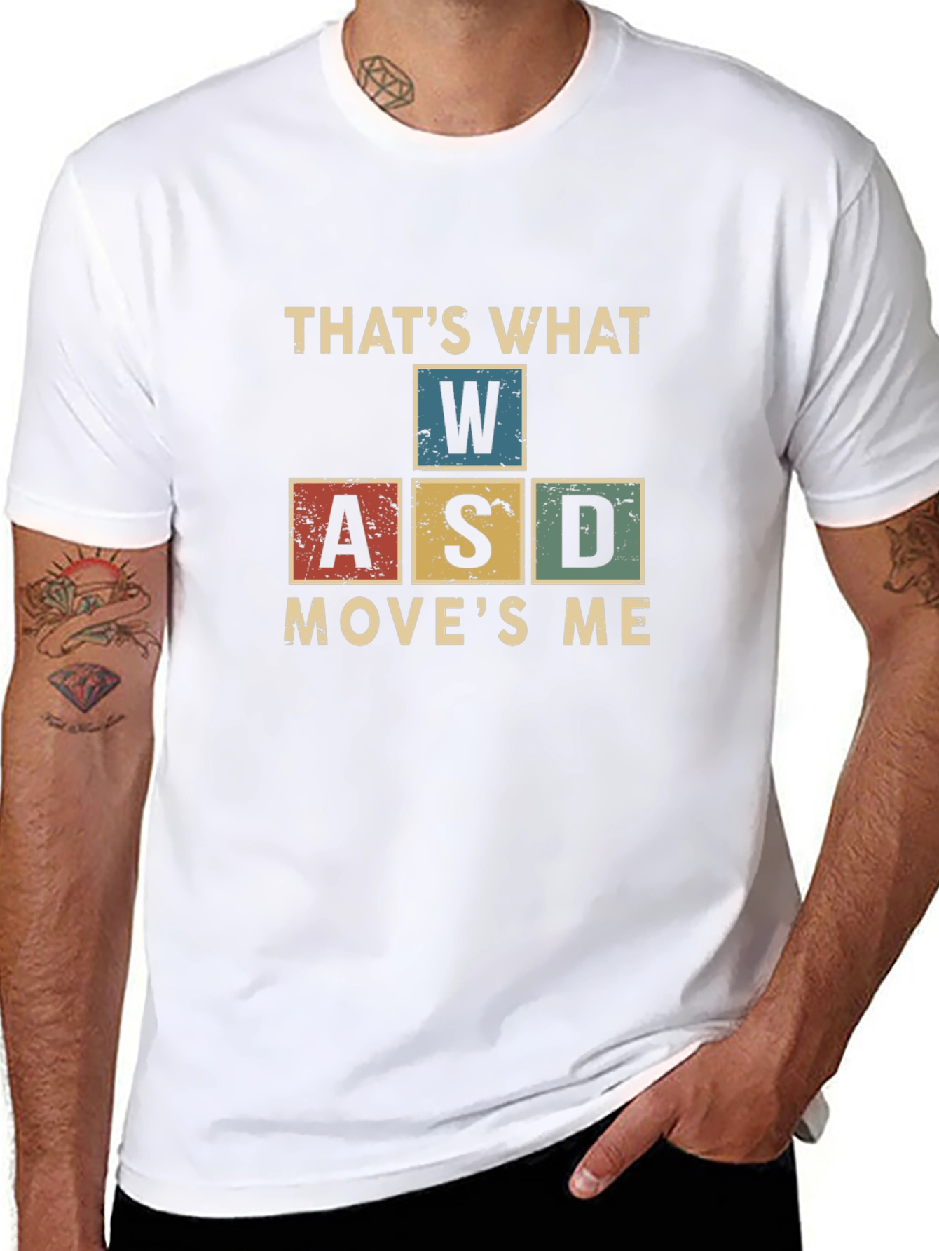 Gamer T-Shirt - WASD Moves Me